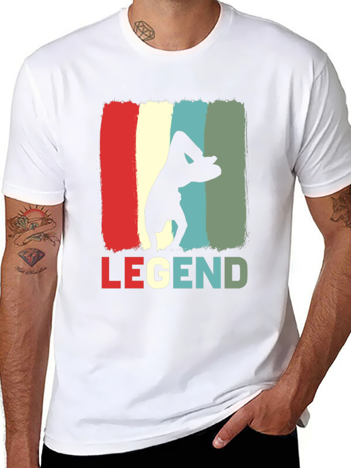 Retro Yoga Legend Tee - Soft Cotton Comfort