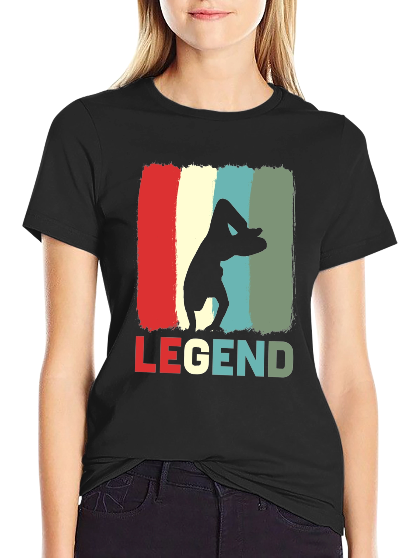 Retro Yoga Legend Tee - Soft Cotton Comfort