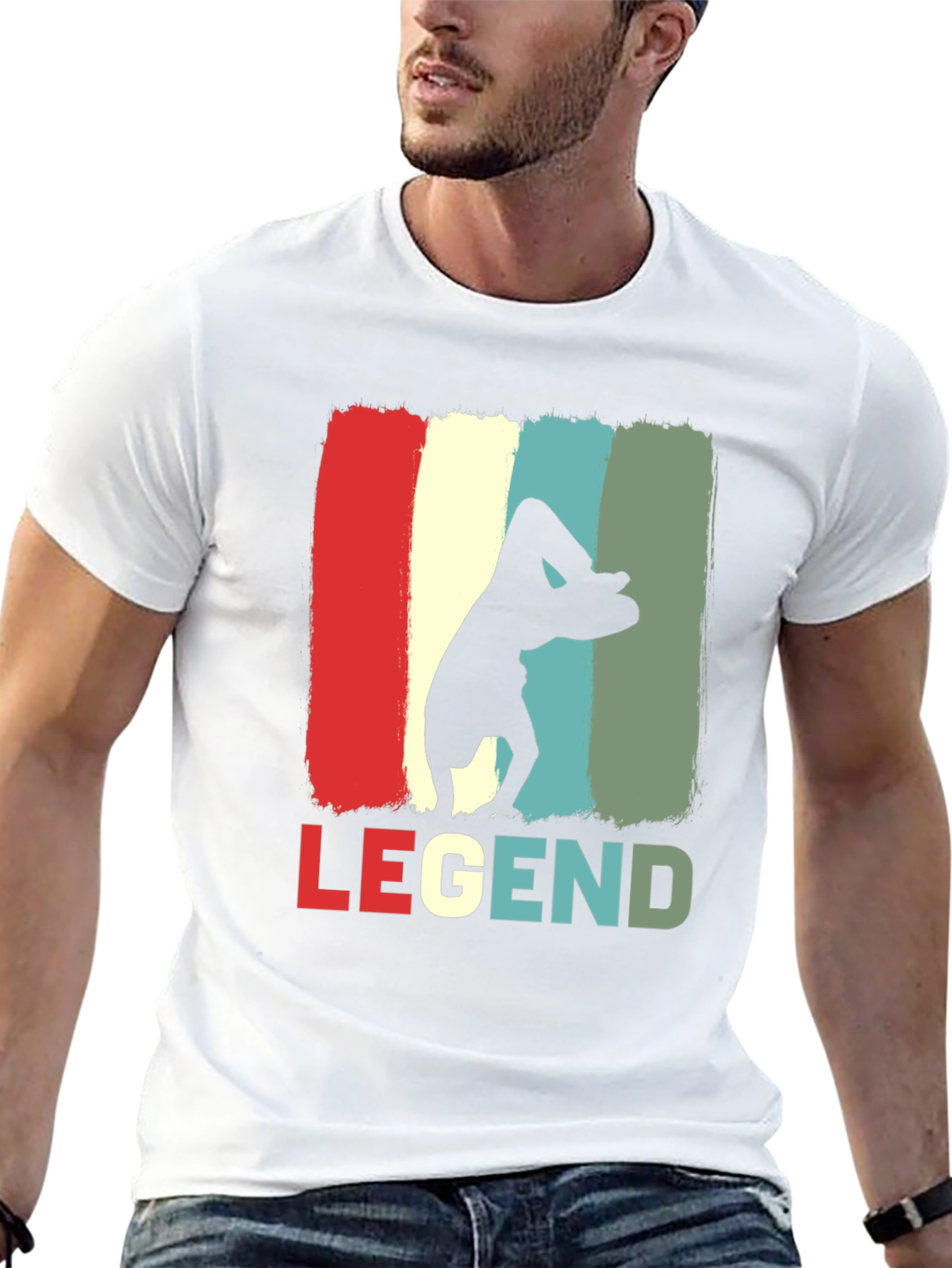 Retro Yoga Legend Tee - Soft Cotton Comfort