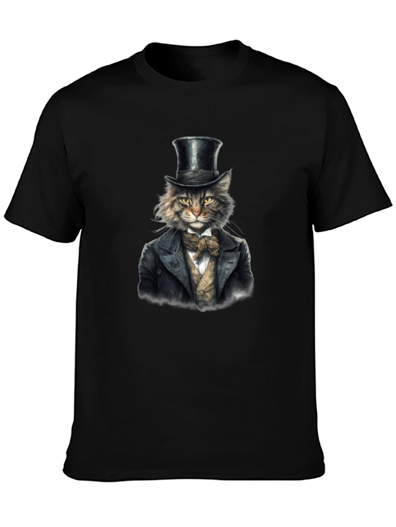 Dapper Cat T-Shirt - Top Hat & Tuxedo