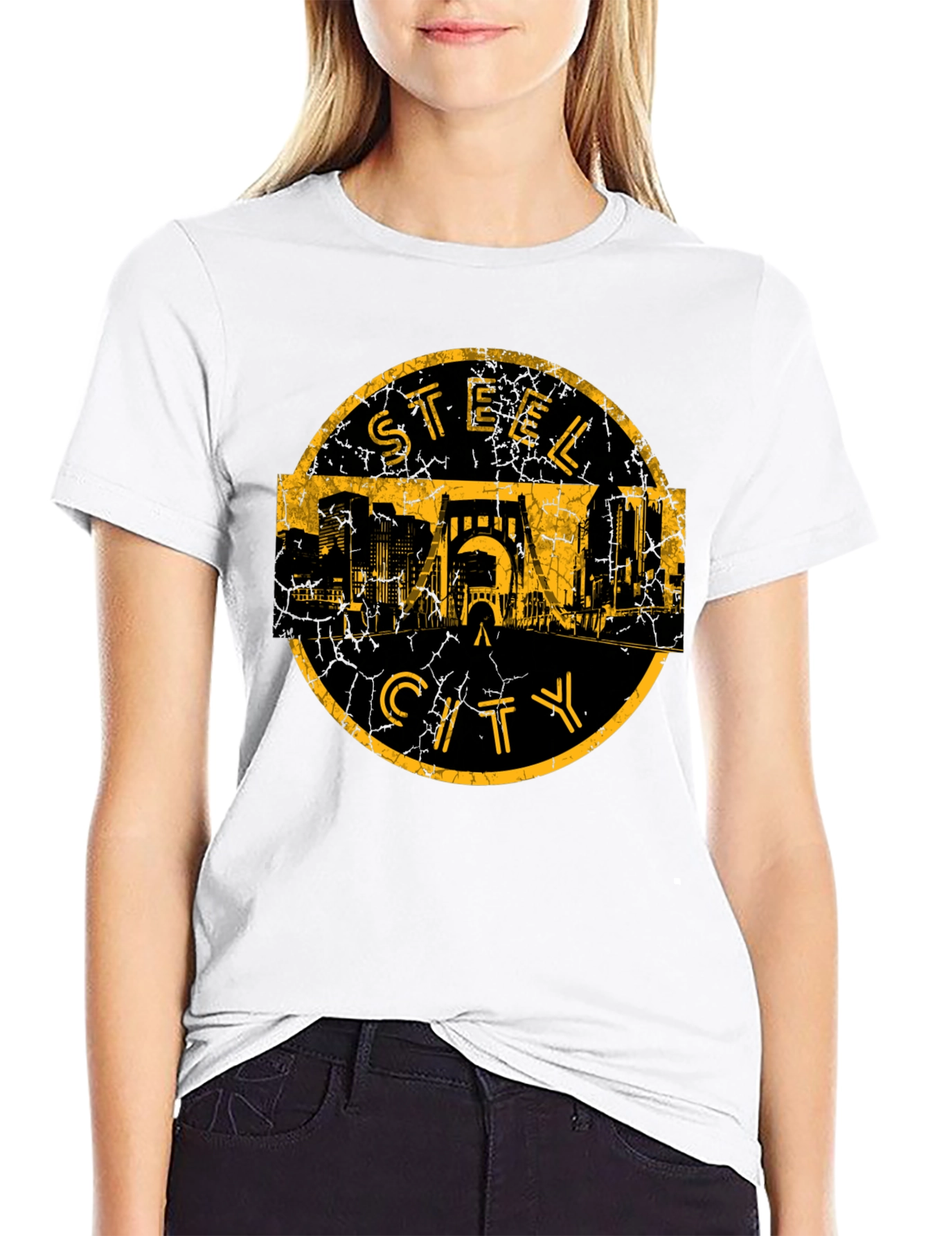 Steel City T-Shirt - Mens Black Graphic Tee