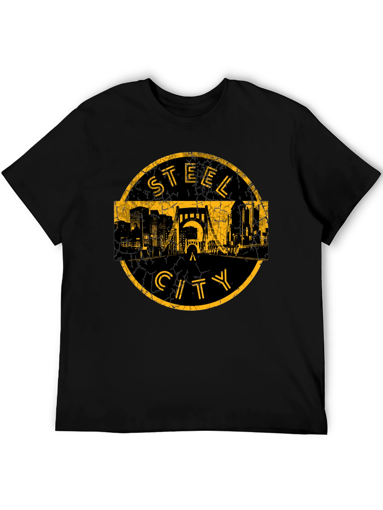 Steel City T-Shirt - Mens Black Graphic Tee