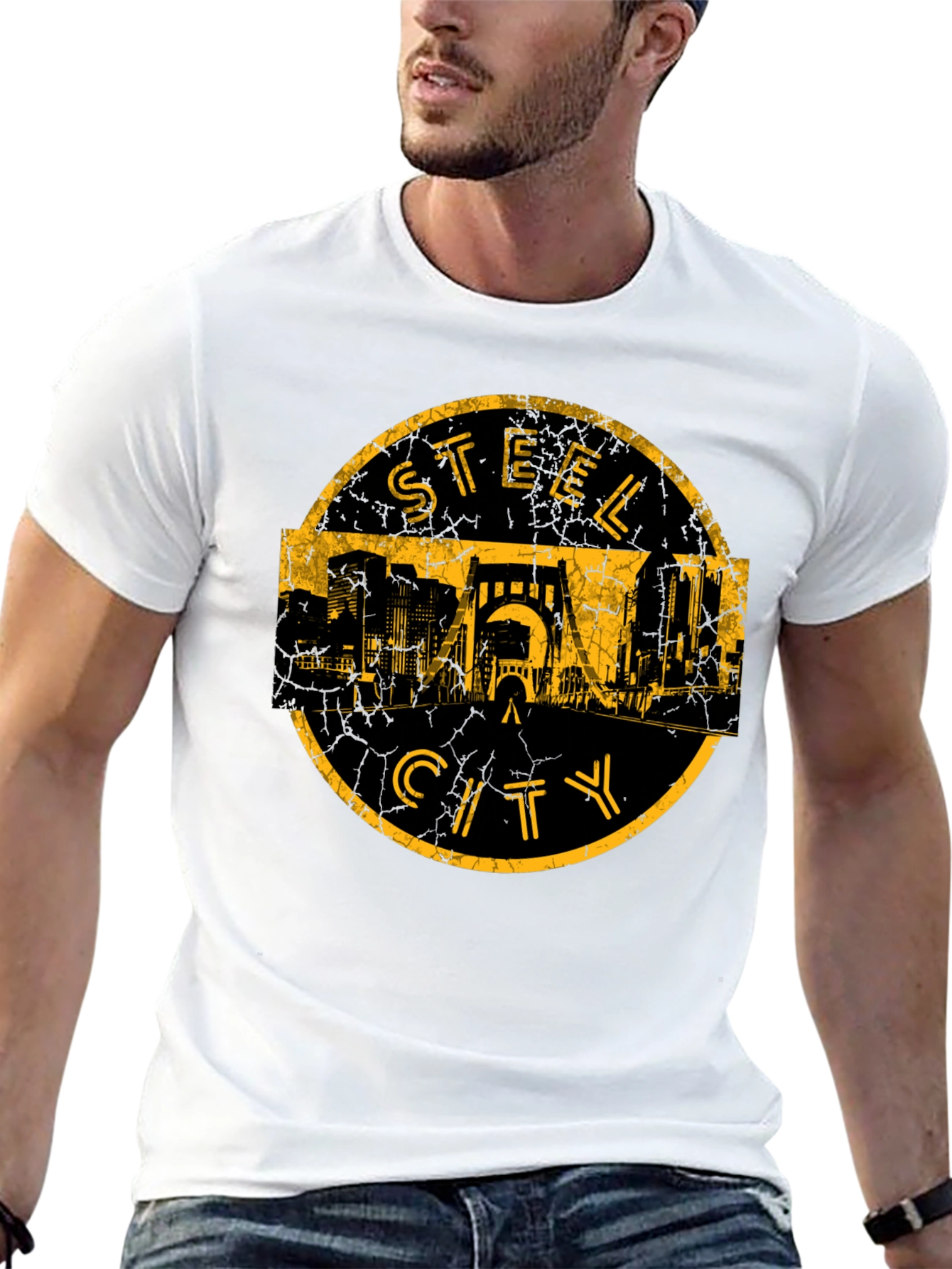 Steel City T-Shirt - Mens Black Graphic Tee