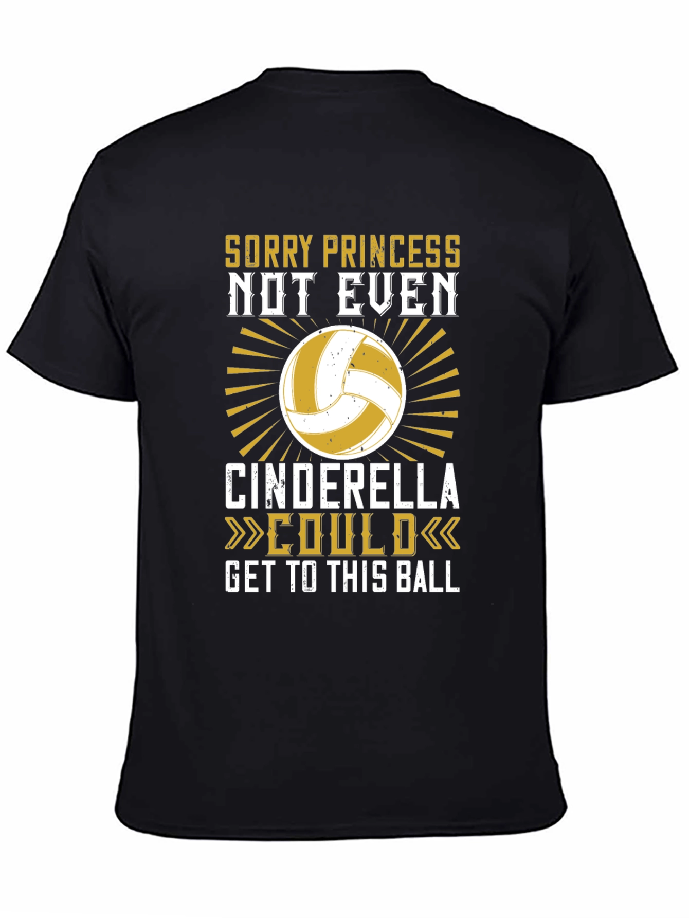 Volleyball T-Shirt - Sorry Princess Cinderella Could