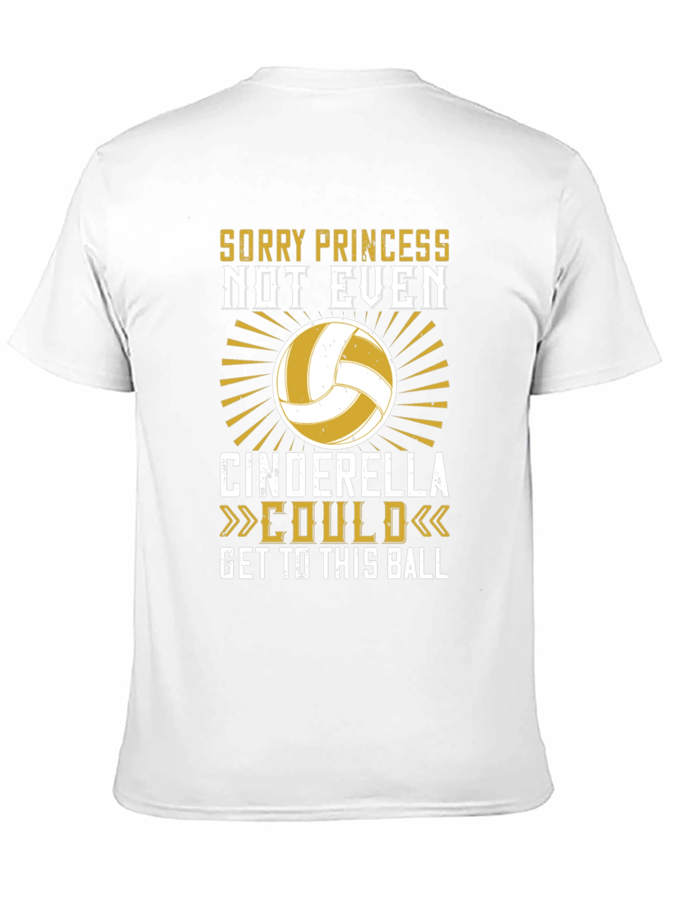 Volleyball T-Shirt - Sorry Princess Cinderella Could
