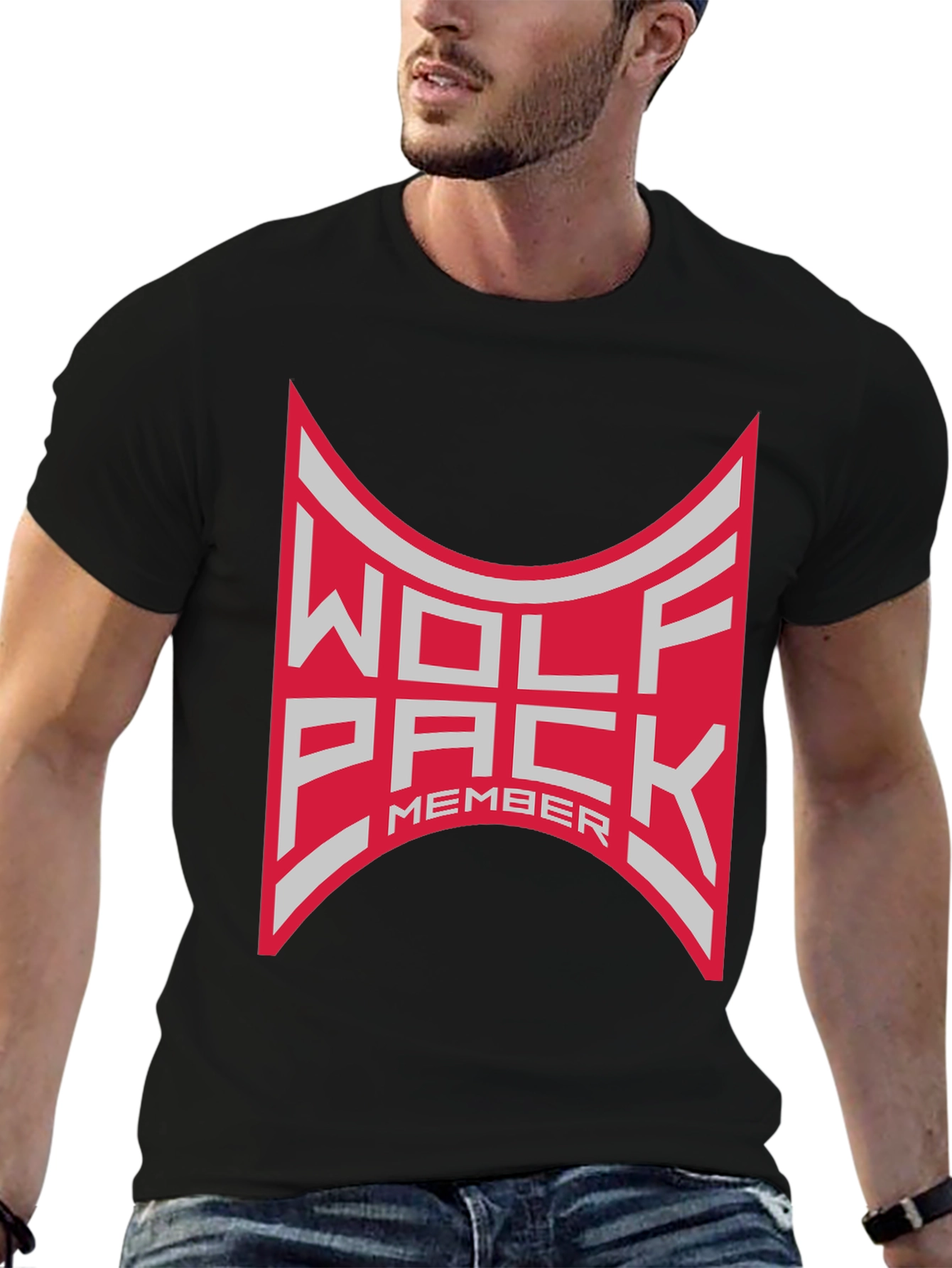 Wolf Pack Member T-Shirt - Black