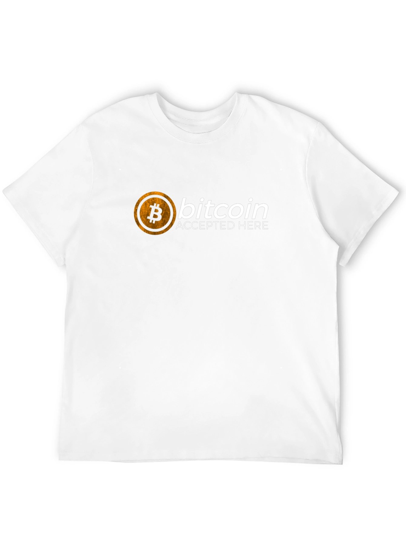 Bitcoin Accepted Here Black T-Shirt Crypto Tee