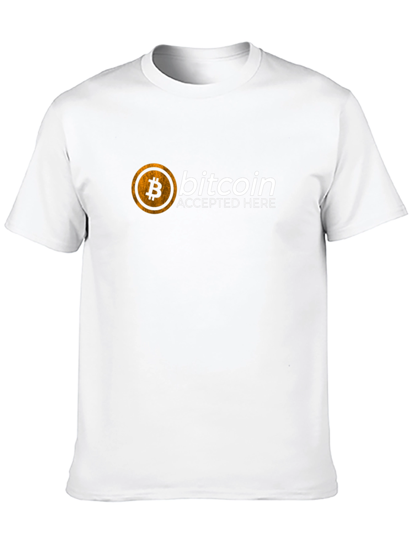 Bitcoin Accepted Here Black T-Shirt Crypto Tee