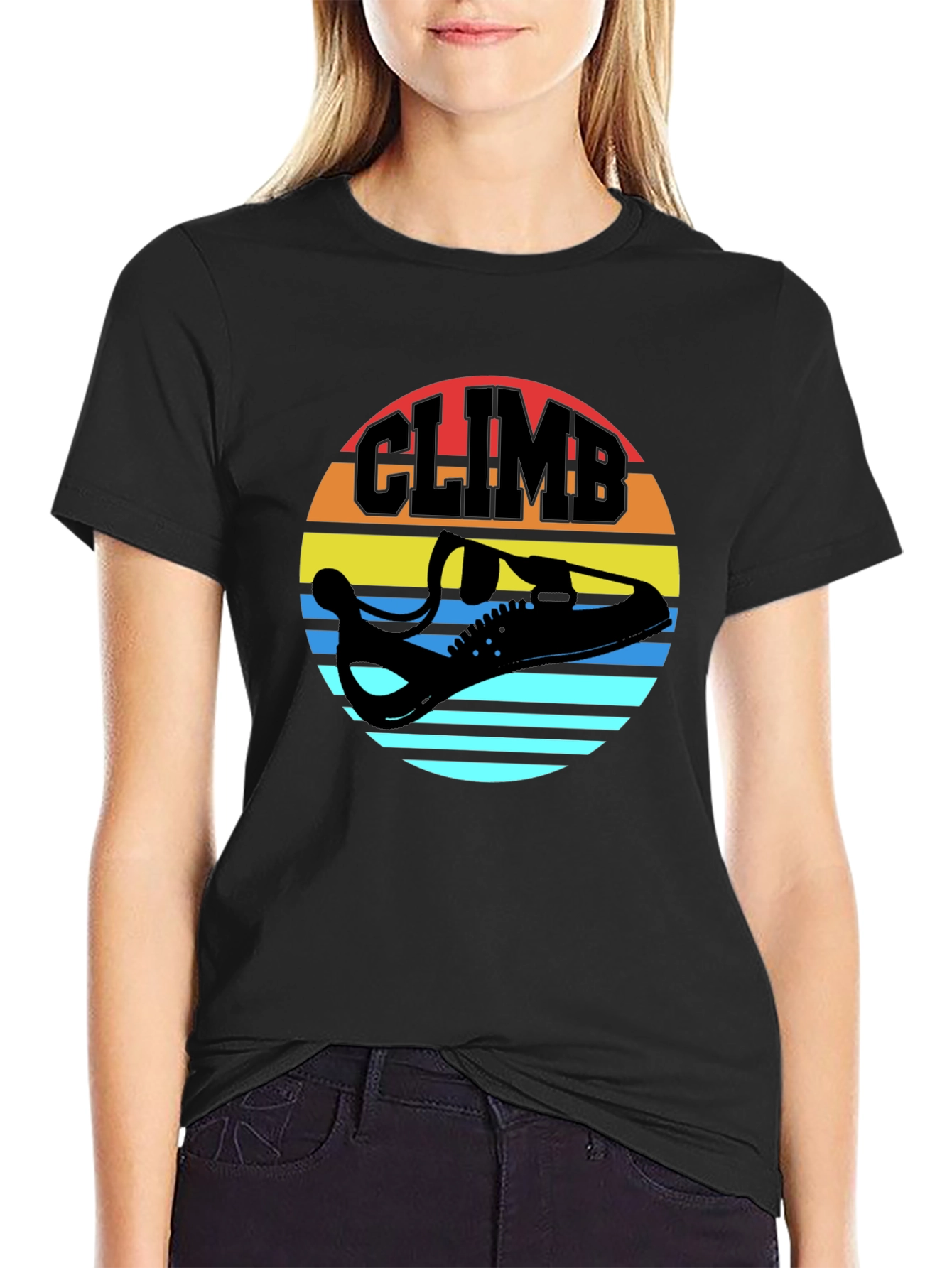 Climb Graphic Tee - Retro Style Climbing Shirt