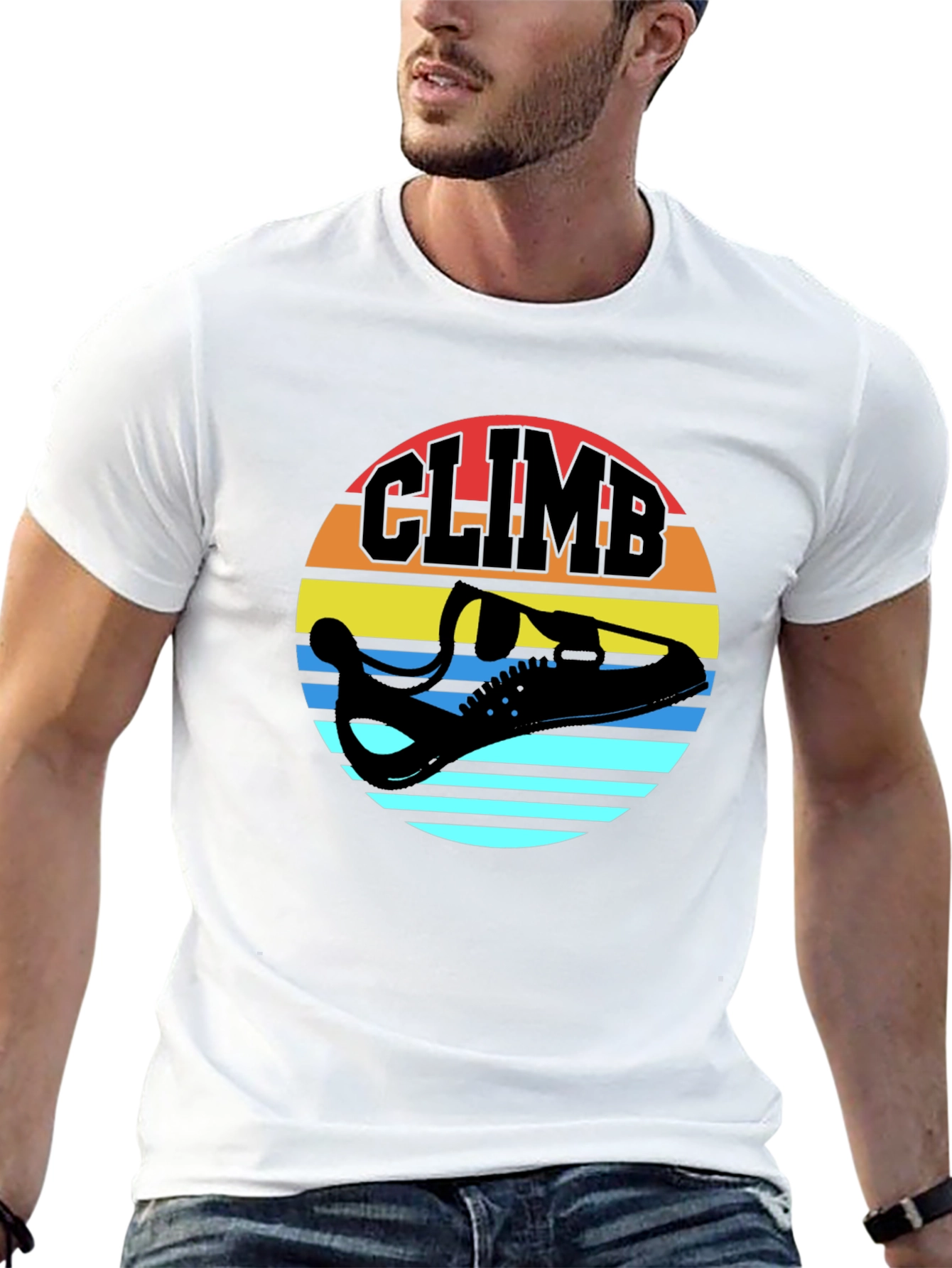 Climb Graphic Tee - Retro Style Climbing Shirt