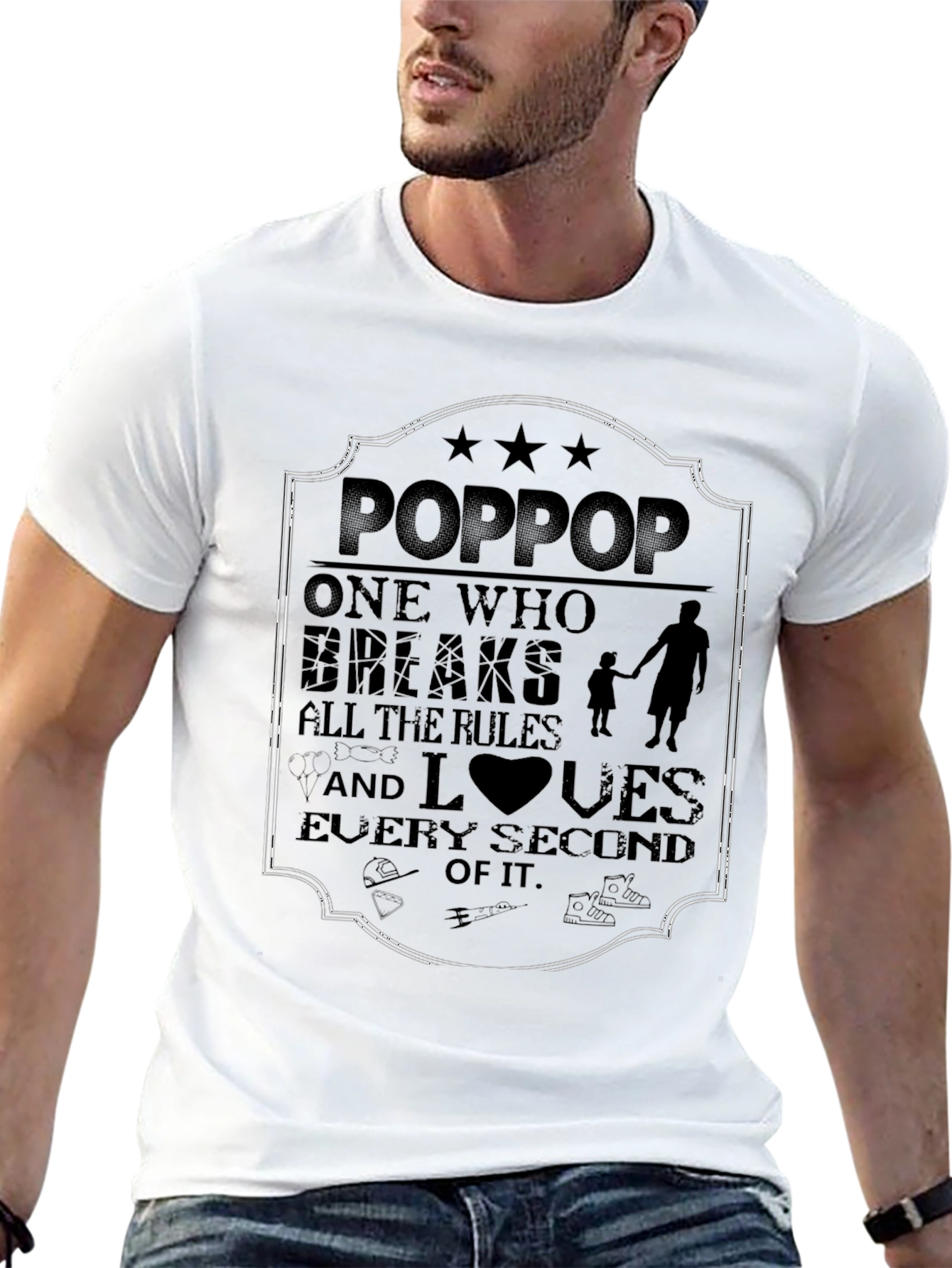 Pop Pop T-Shirt - Grandfather Love