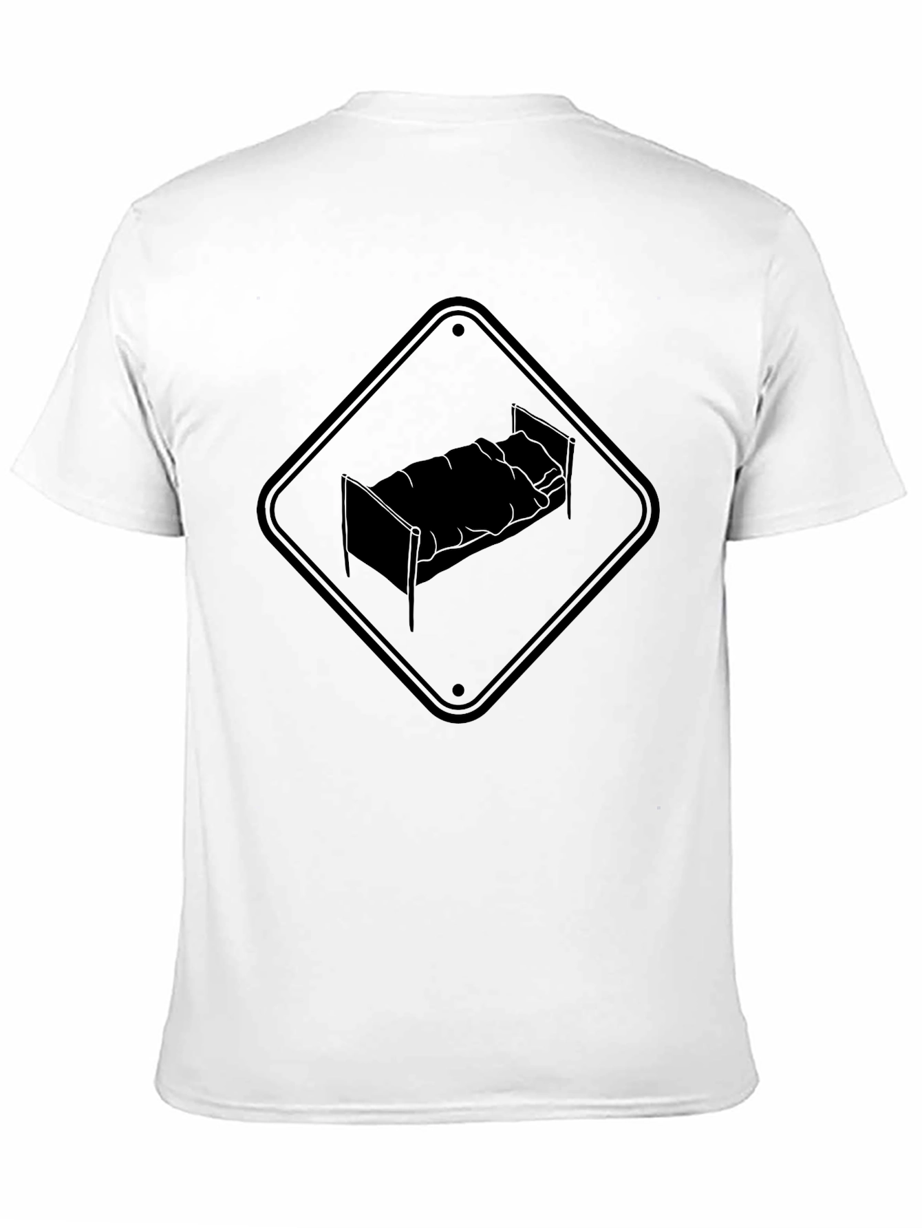 Black Bed Crossing Sign Graphic Tee