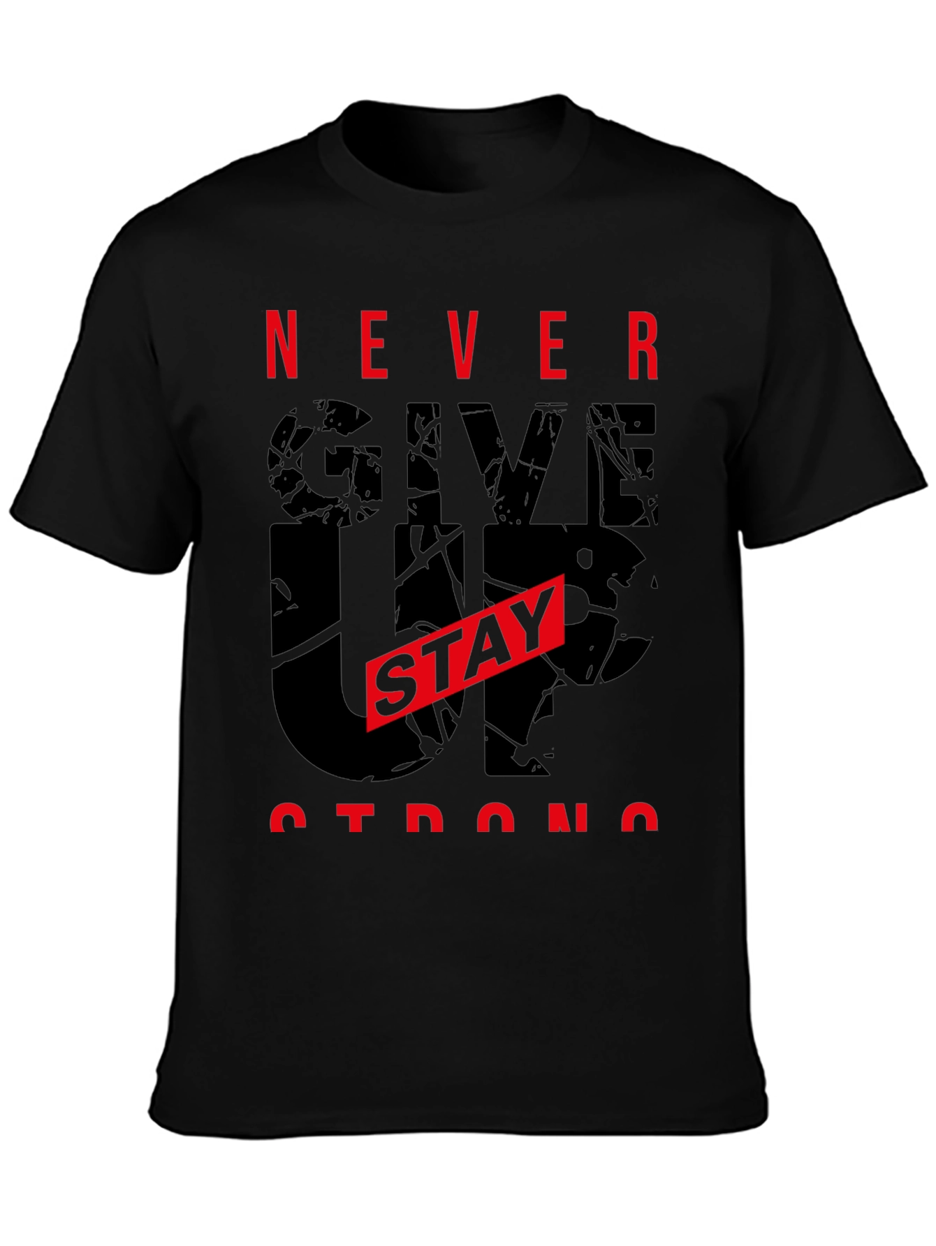 Motivational Never Give Up Graphic Tee