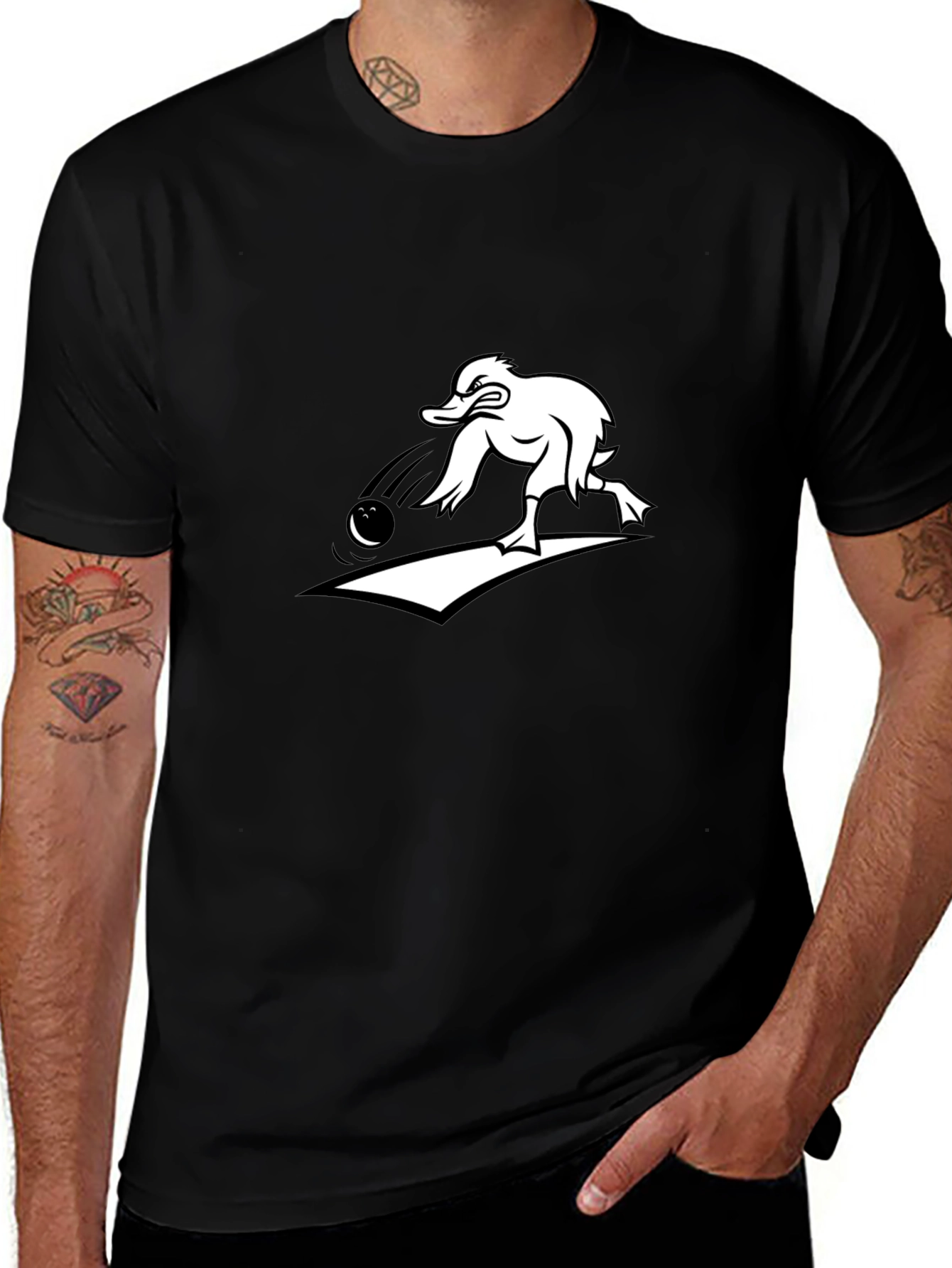 Bowling Duck T-Shirt - Strike Style!