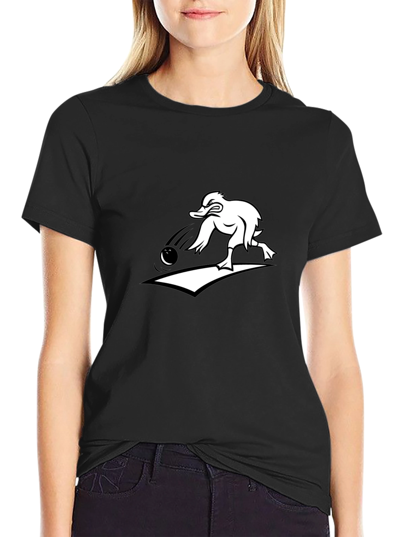 Bowling Duck T-Shirt - Strike Style!
