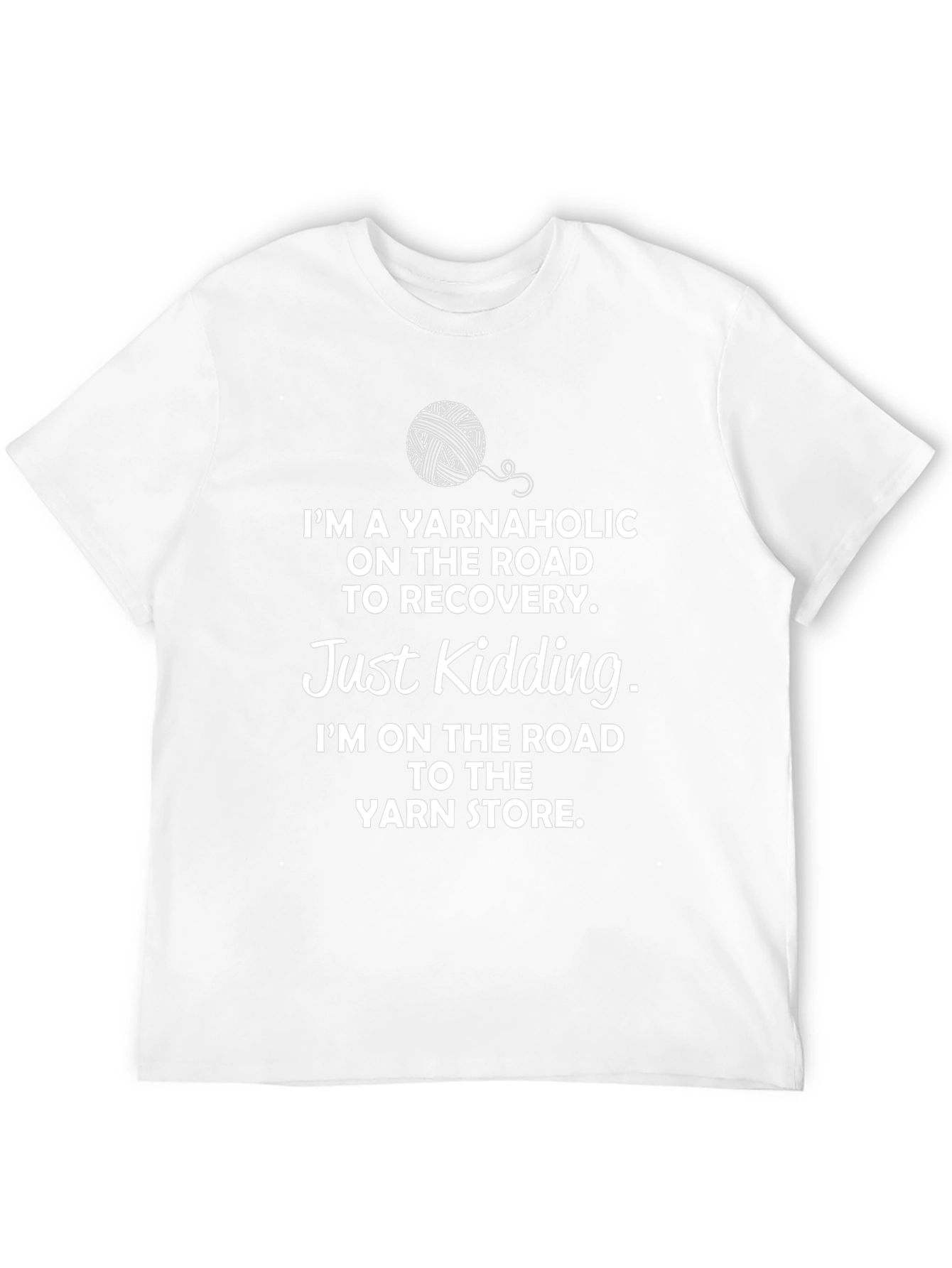 Yarnaholic T-Shirt - Funny Knitting Lover Tee