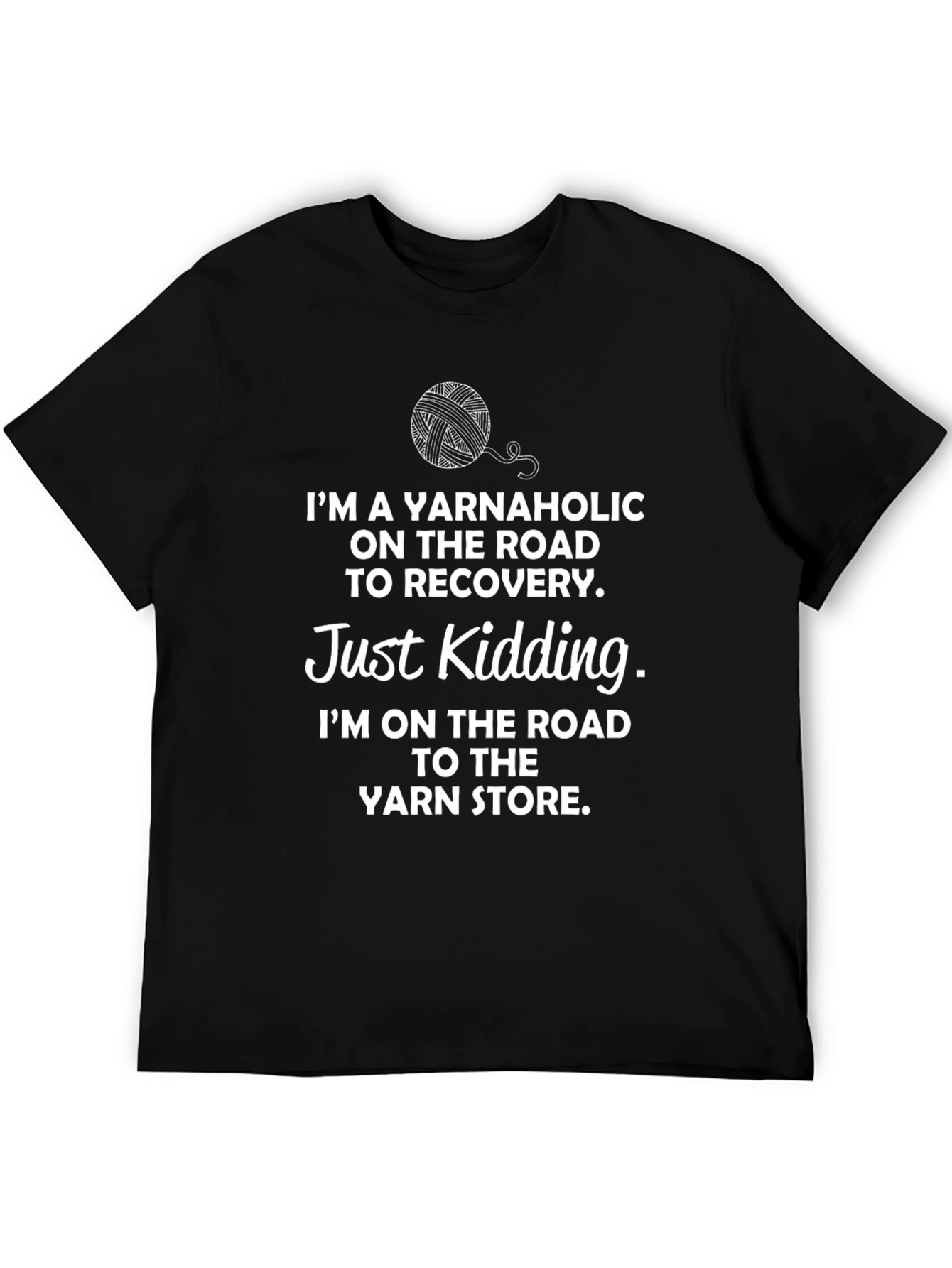 Yarnaholic T-Shirt - Funny Knitting Lover Tee