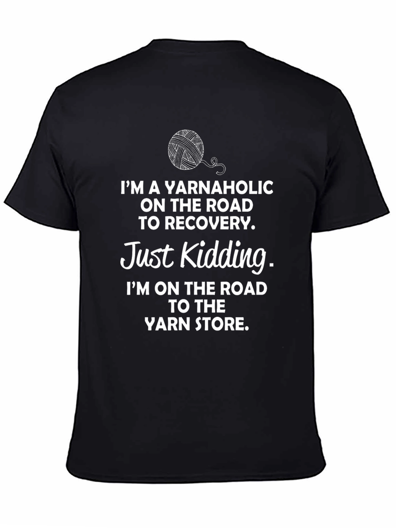 Yarnaholic T-Shirt - Funny Knitting Lover Tee