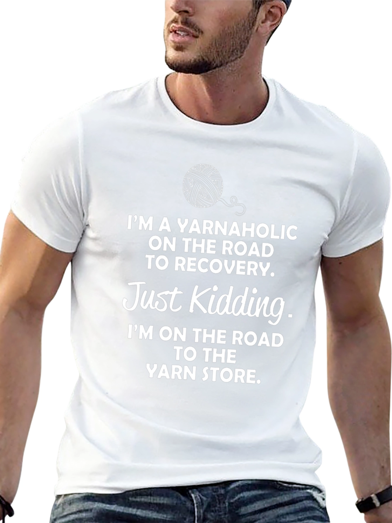 Yarnaholic T-Shirt - Funny Knitting Lover Tee
