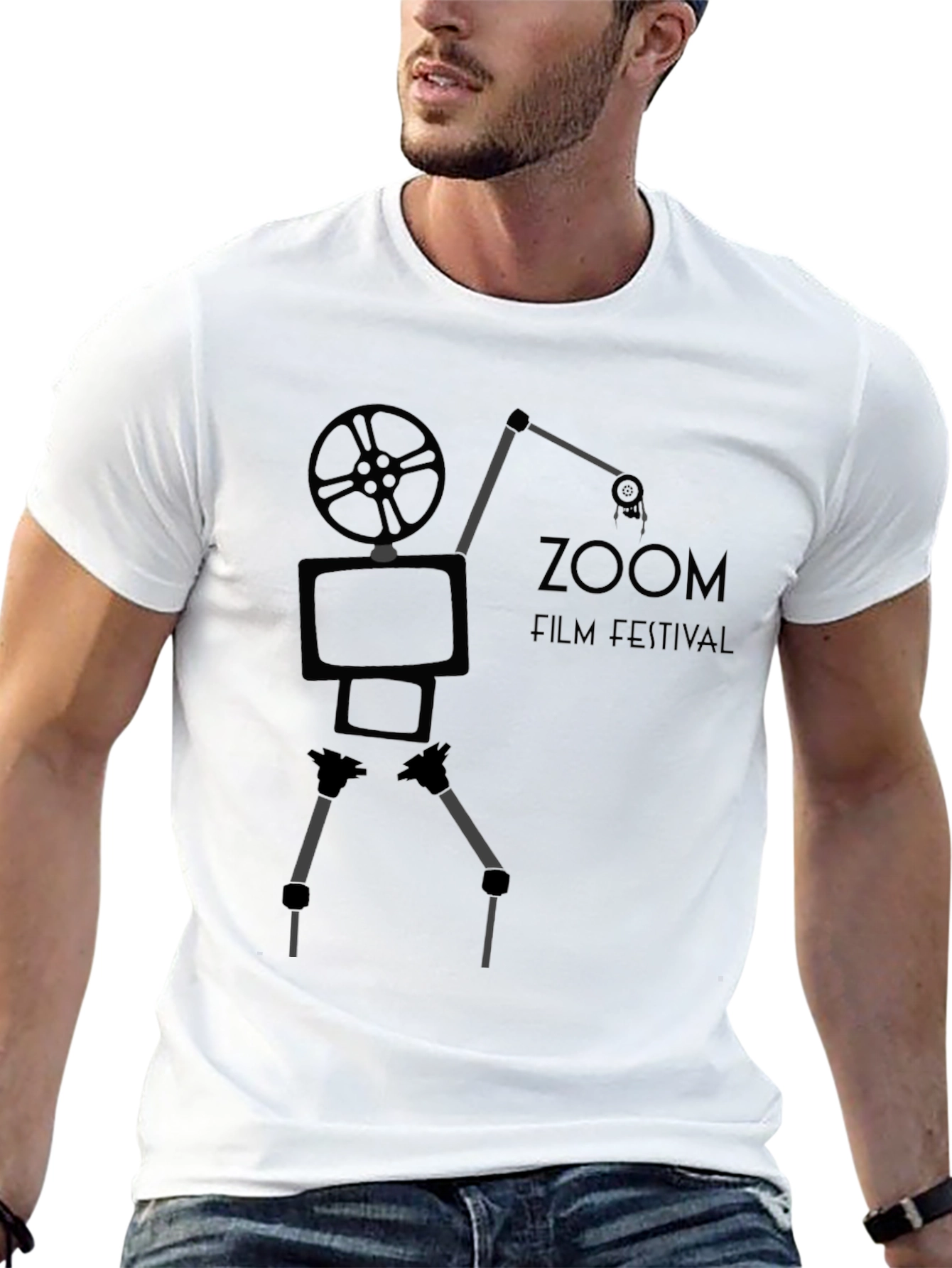 Zoom Film Festival Graphic T-Shirt - Black