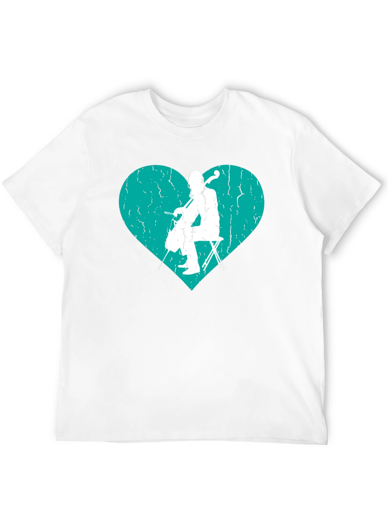Cello Heart Graphic Tee - Musicians T-Shirt