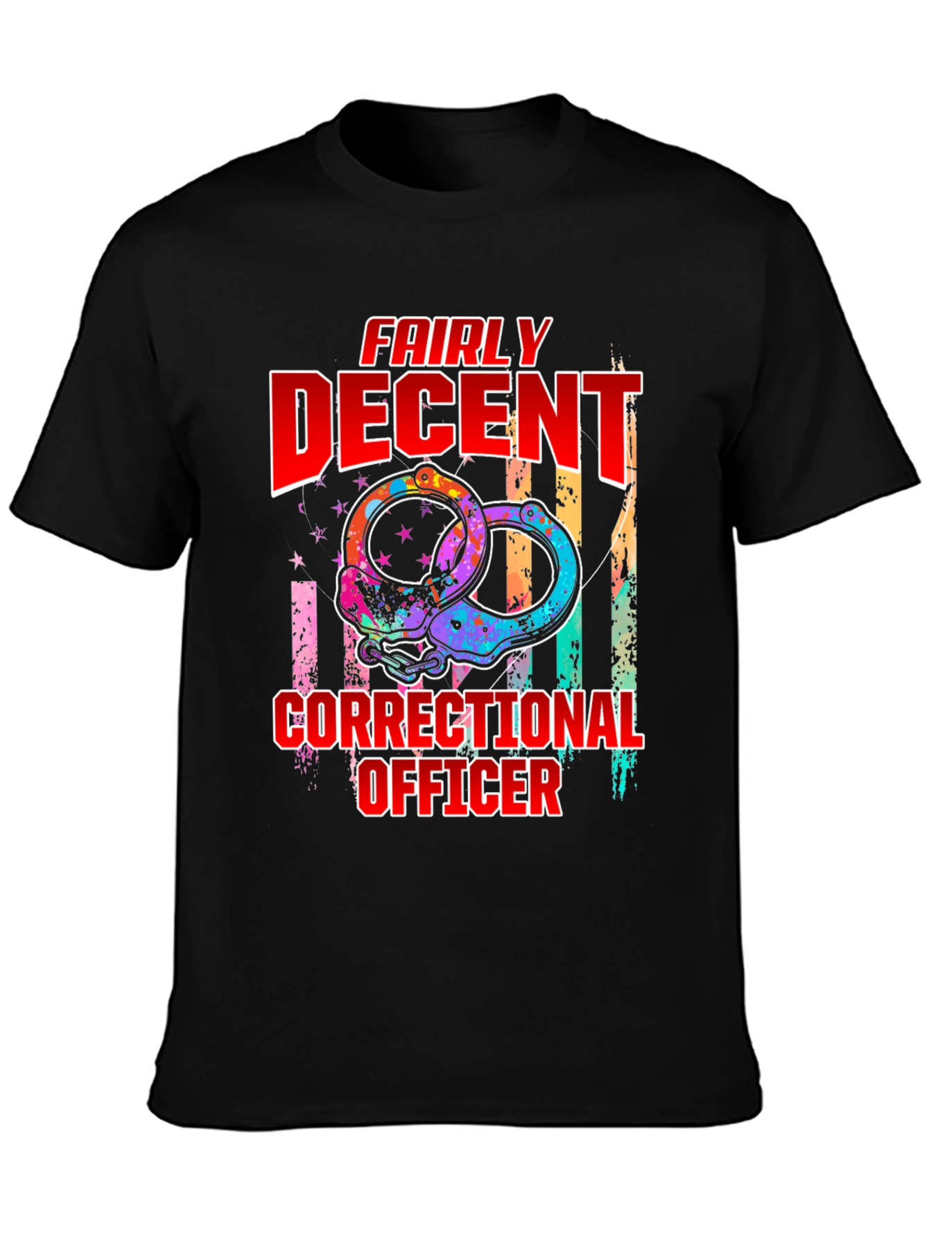 Fairly Decent Correctional Officer Graphic T-Shirt