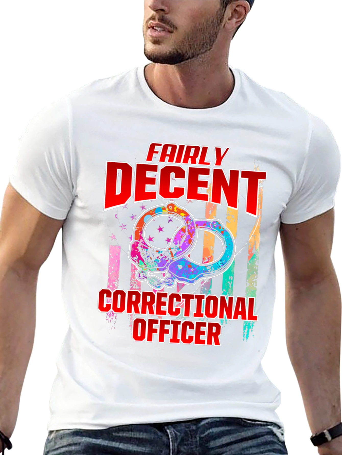 Fairly Decent Correctional Officer Graphic T-Shirt