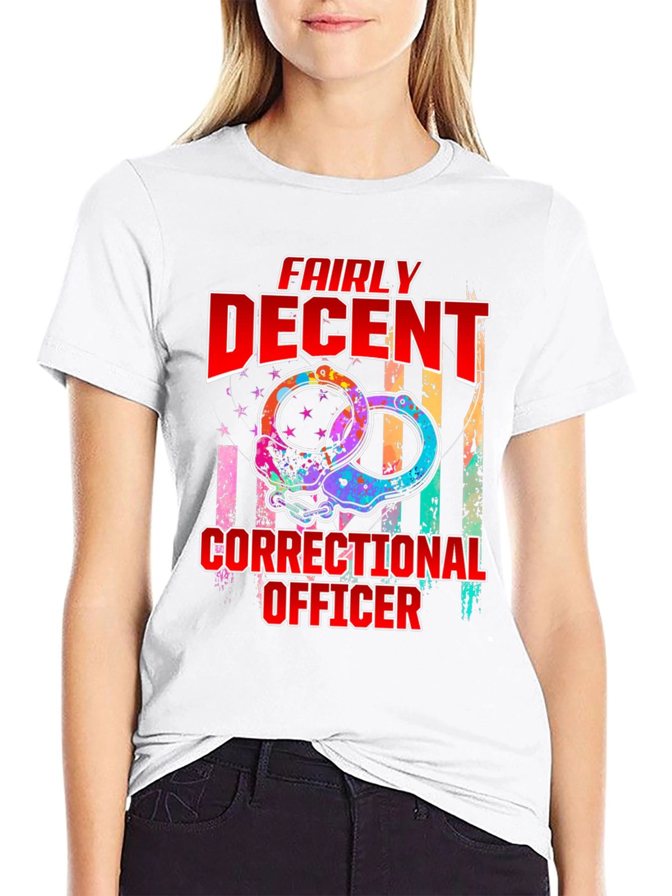 Fairly Decent Correctional Officer Graphic T-Shirt