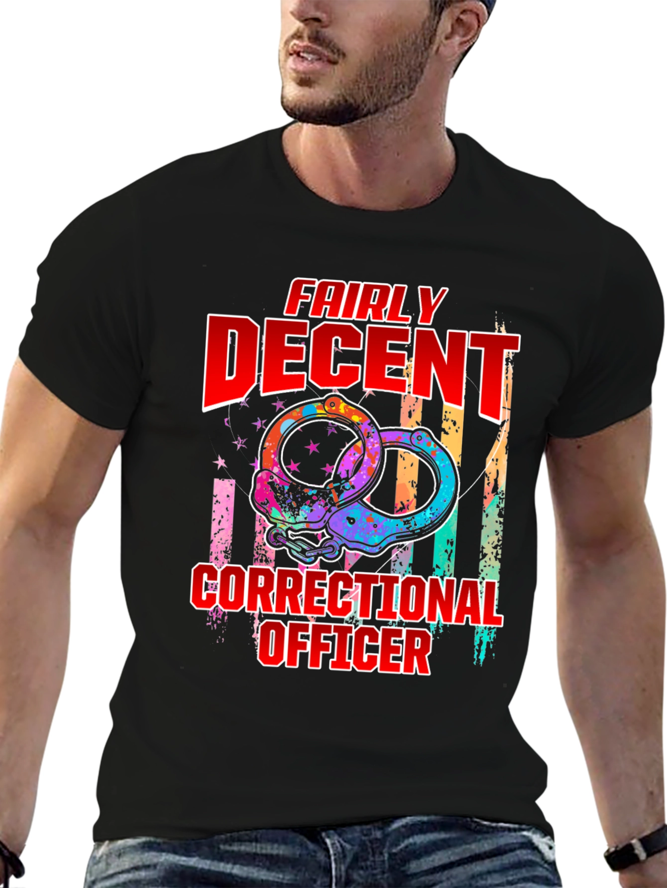 Fairly Decent Correctional Officer Graphic T-Shirt