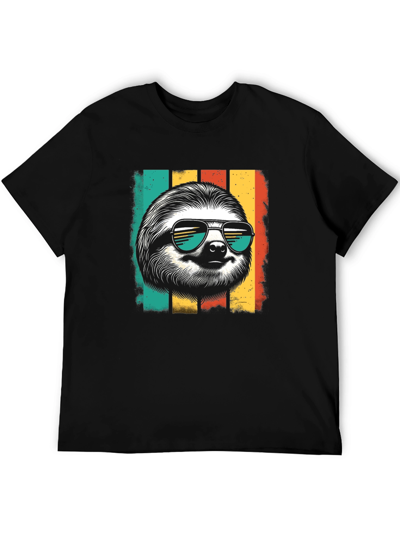 Cool Sloth Retro Style T-Shirt - Chill Vibes