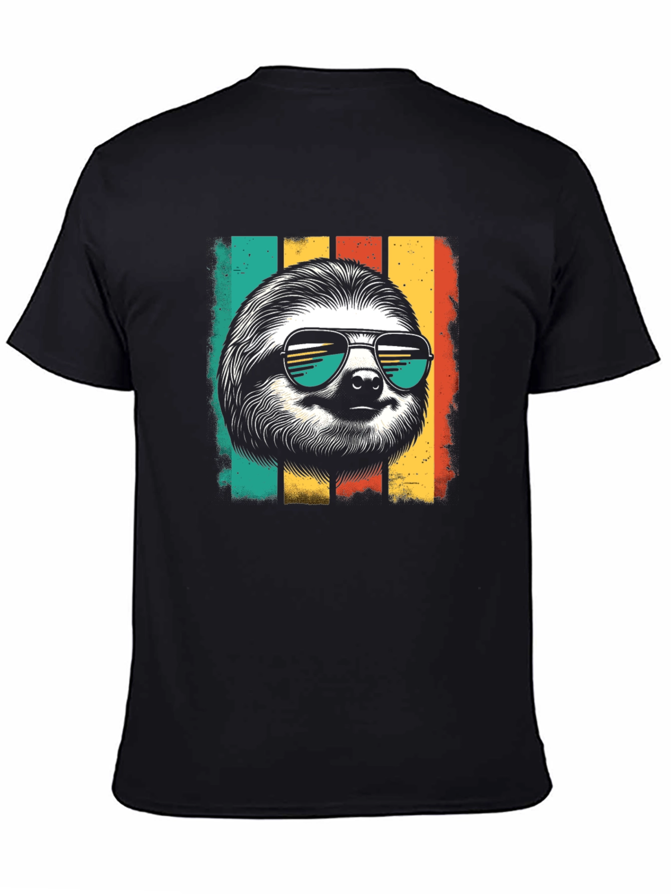 Cool Sloth Retro Style T-Shirt - Chill Vibes