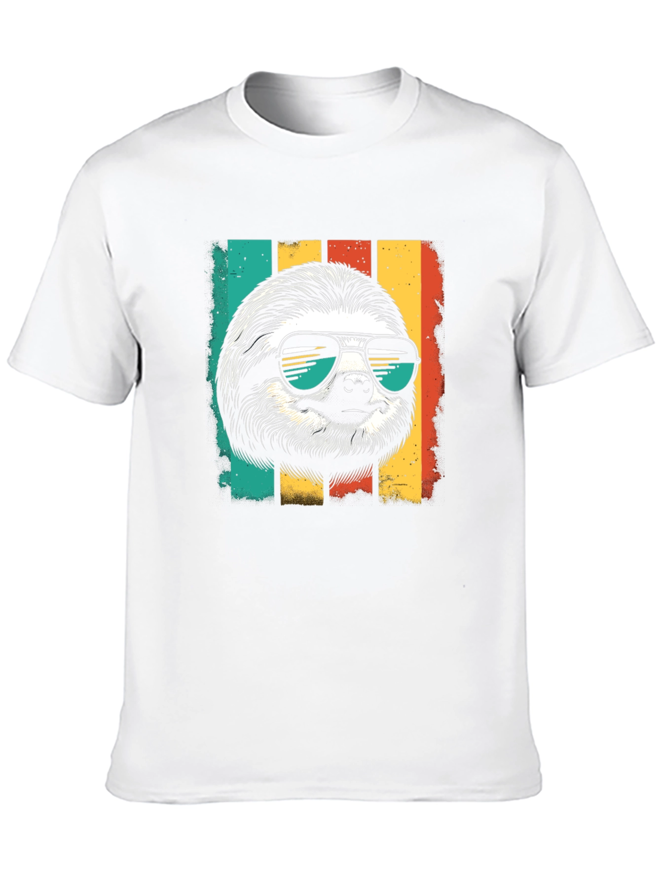 Cool Sloth Retro Style T-Shirt - Chill Vibes