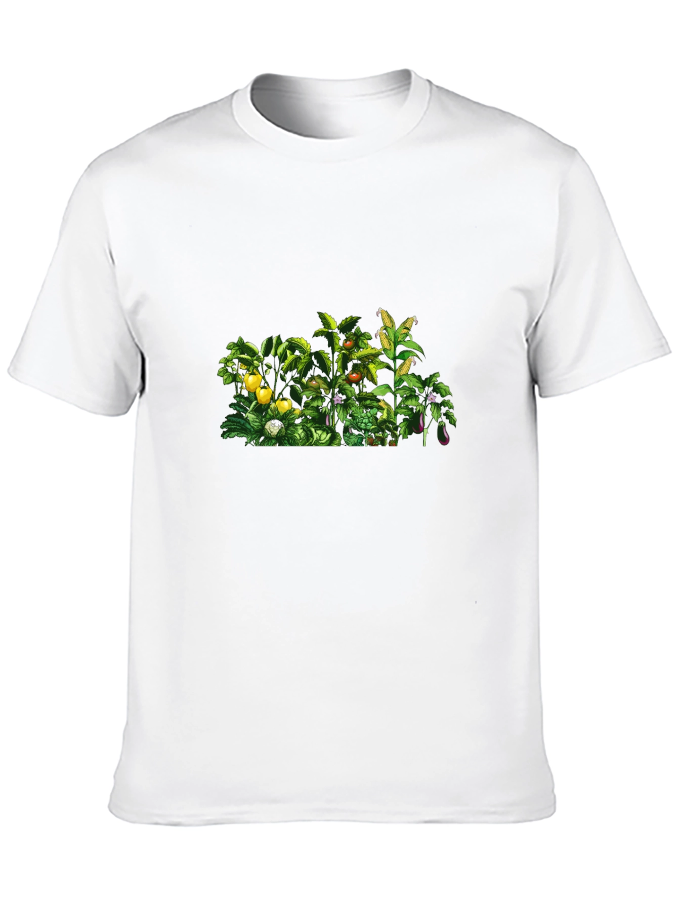 Botanical Garden Print Black T-Shirt