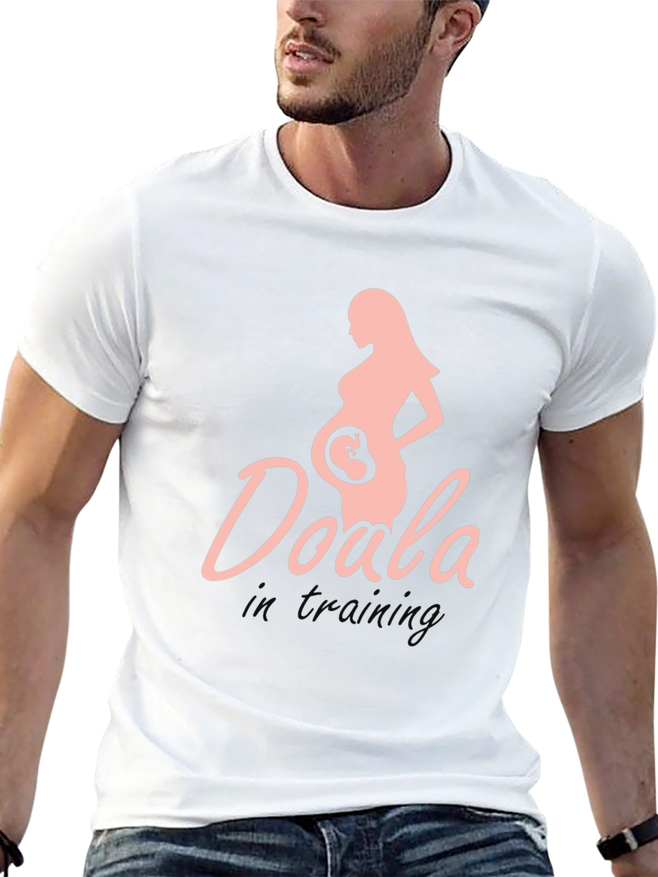 Doula in Training T-Shirt Maternity Design Black
