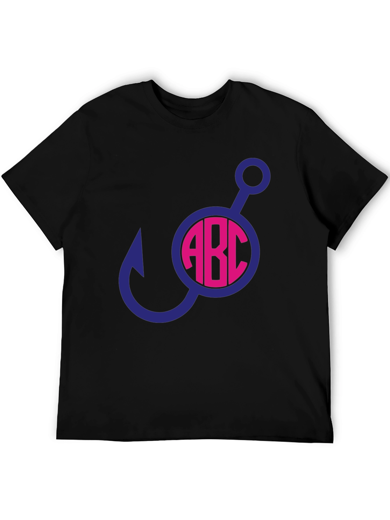 Fishing Hook Initial T-Shirt
