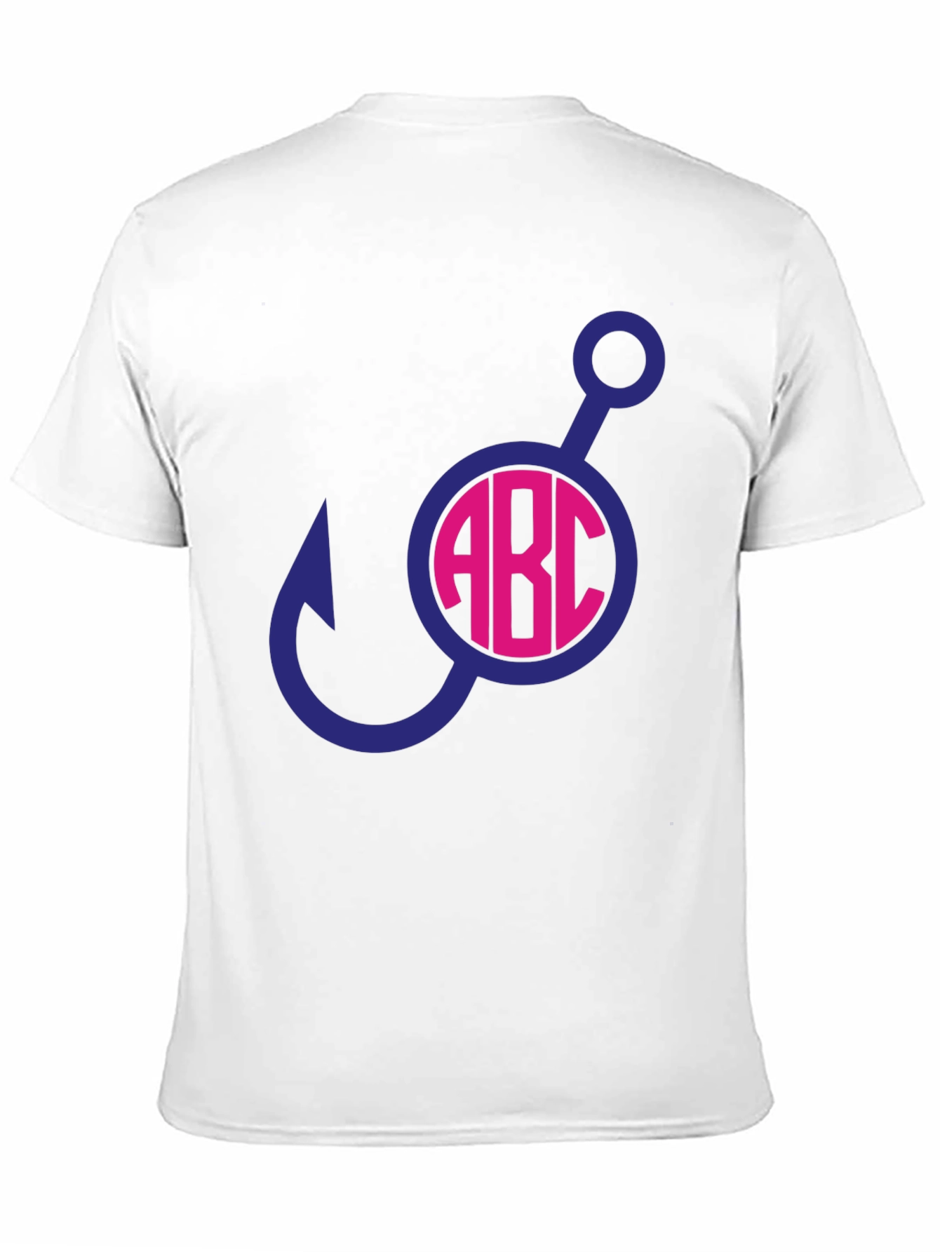 Fishing Hook Initial T-Shirt
