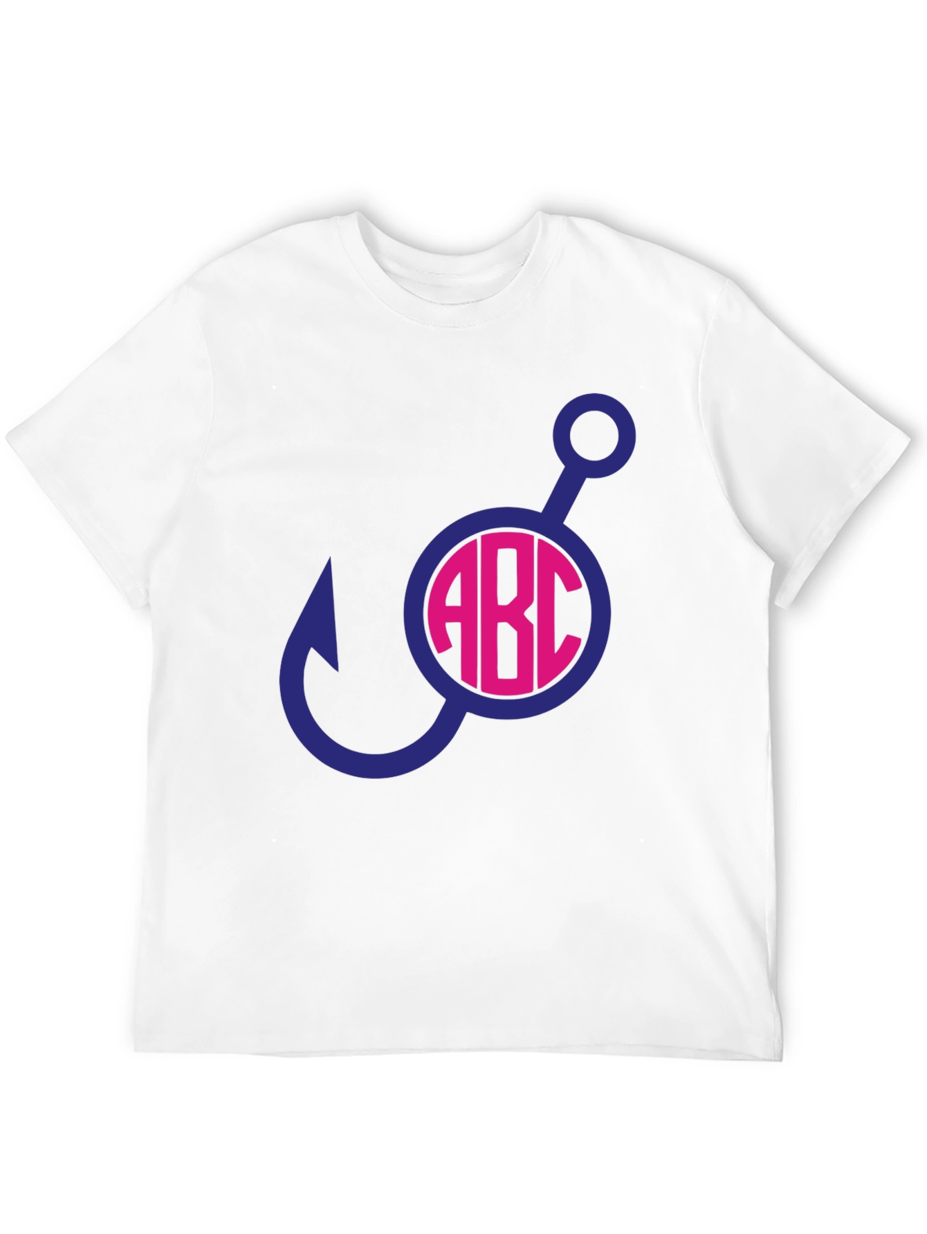 Fishing Hook Initial T-Shirt
