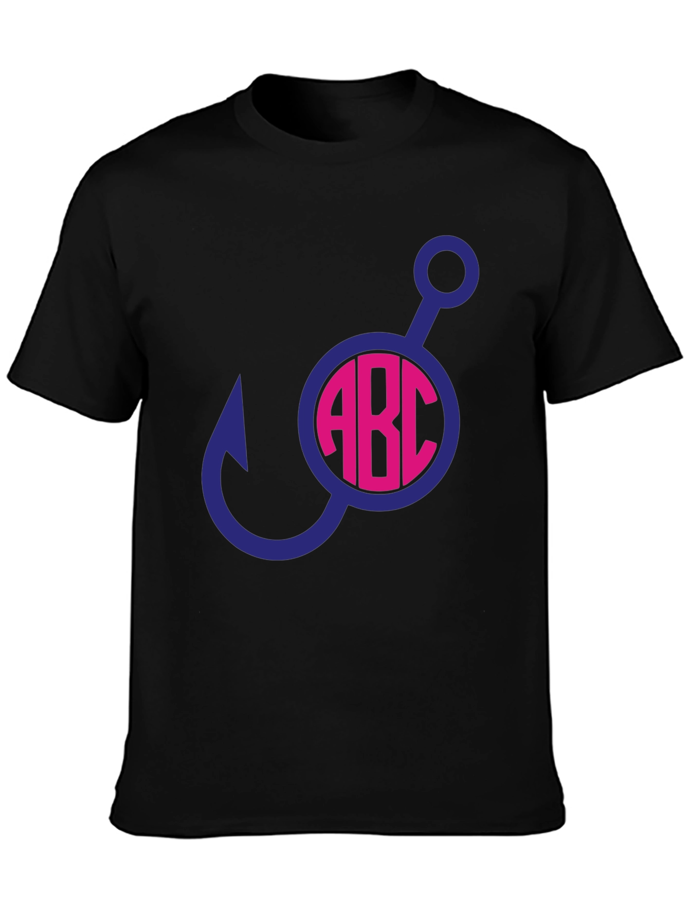 Fishing Hook Initial T-Shirt