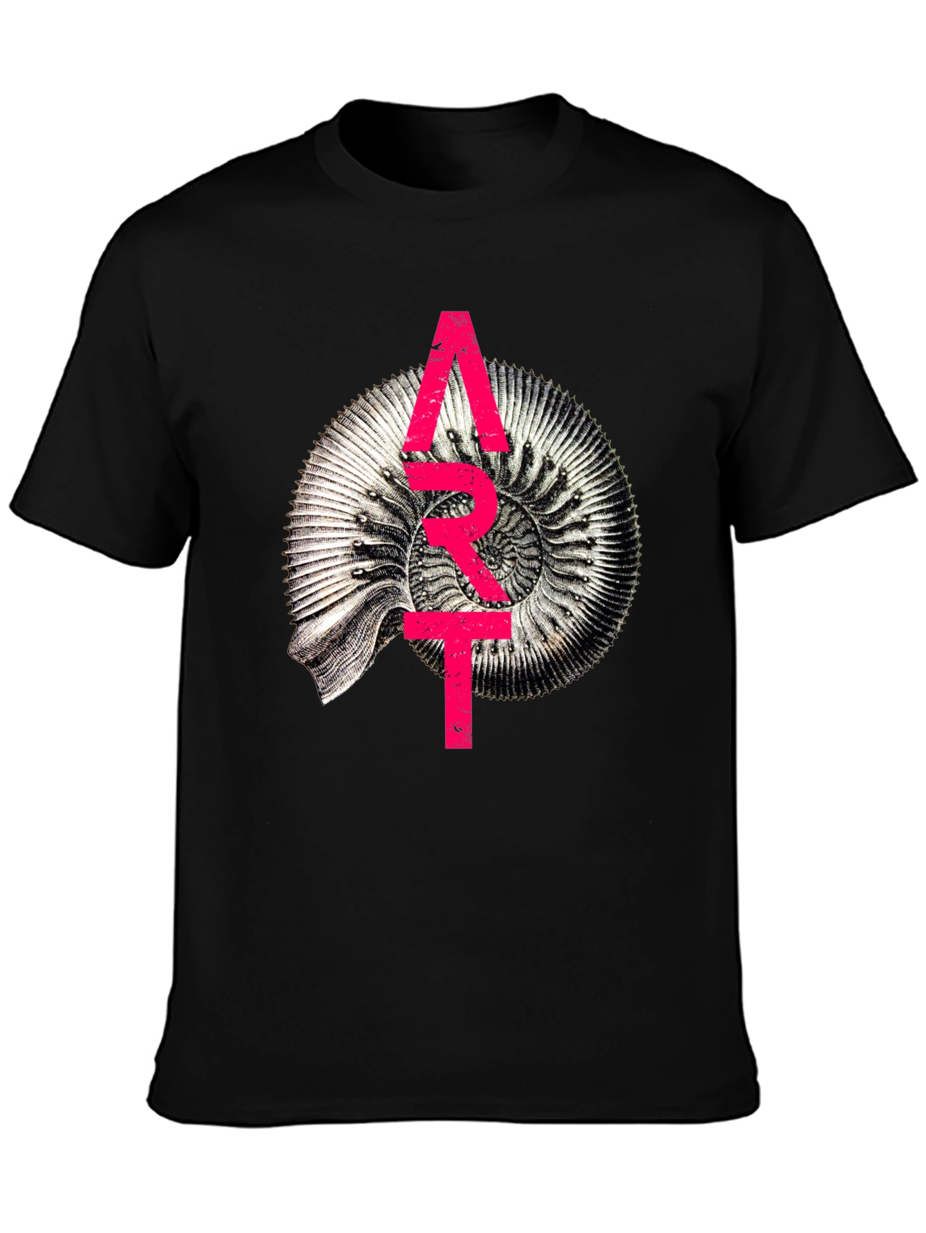 Abstract Fossil Graphic T-Shirt - Unique Design