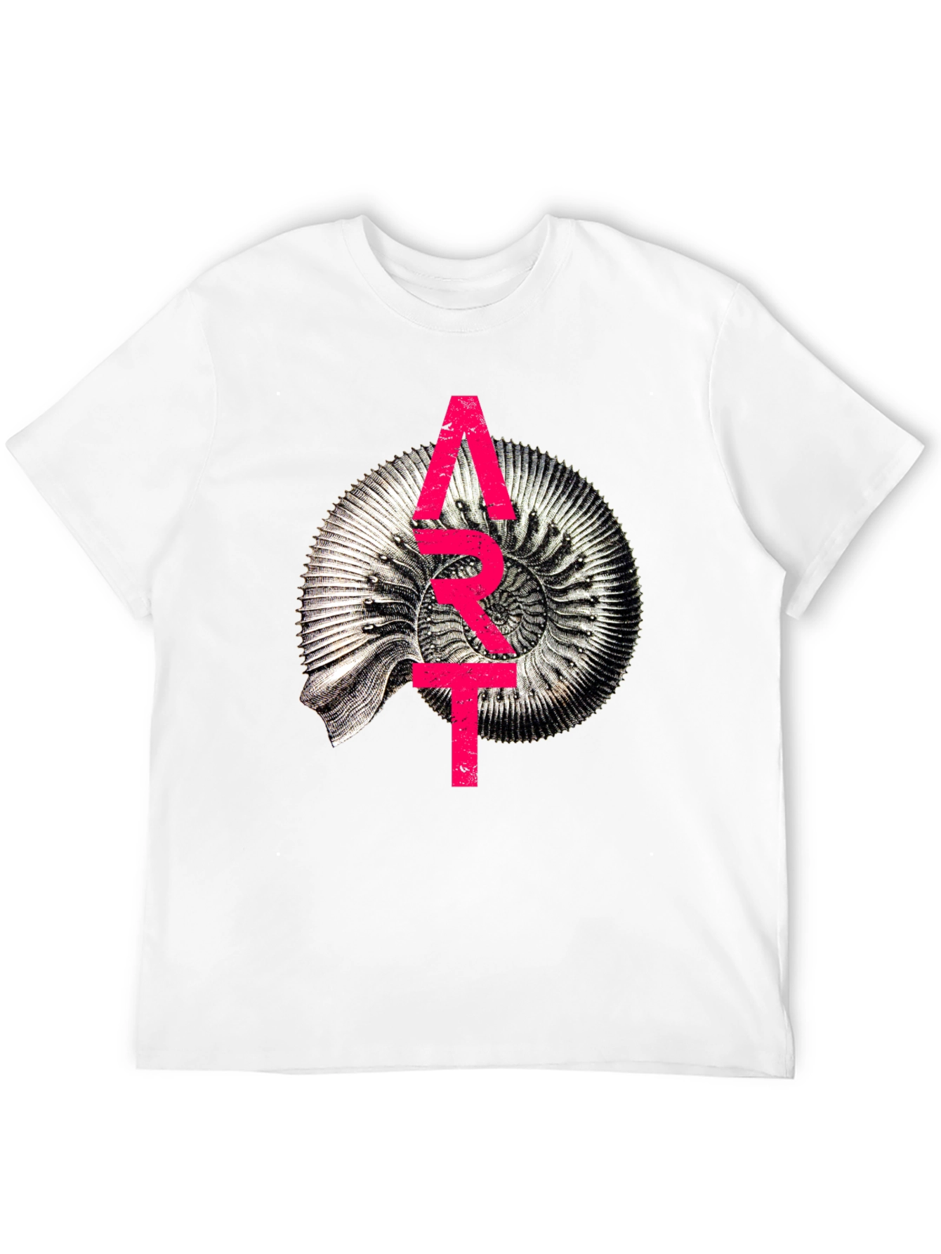 Abstract Fossil Graphic T-Shirt - Unique Design