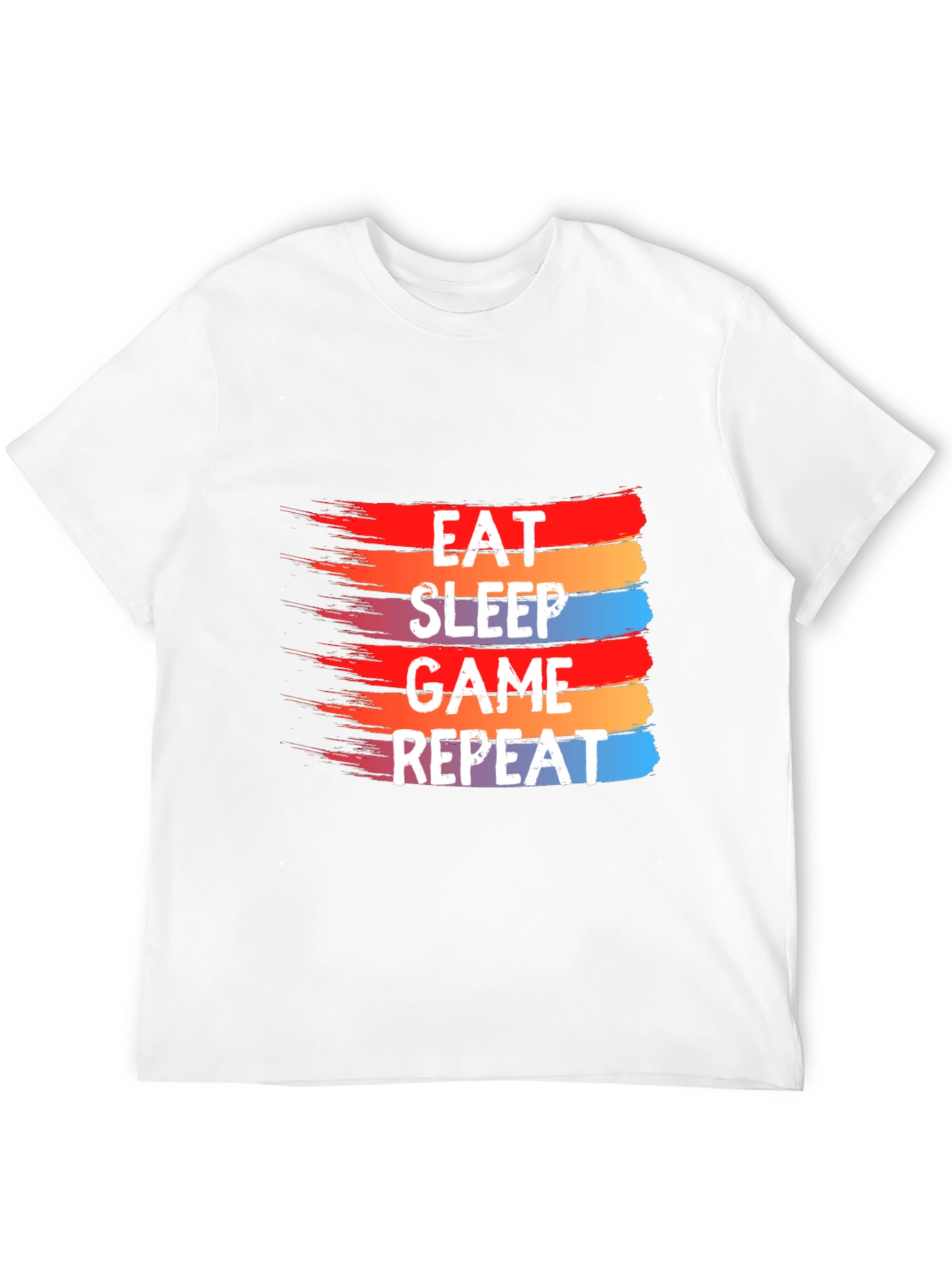 Eat Sleep Game Repeat Graphic Tee - Gamer T-Shirt