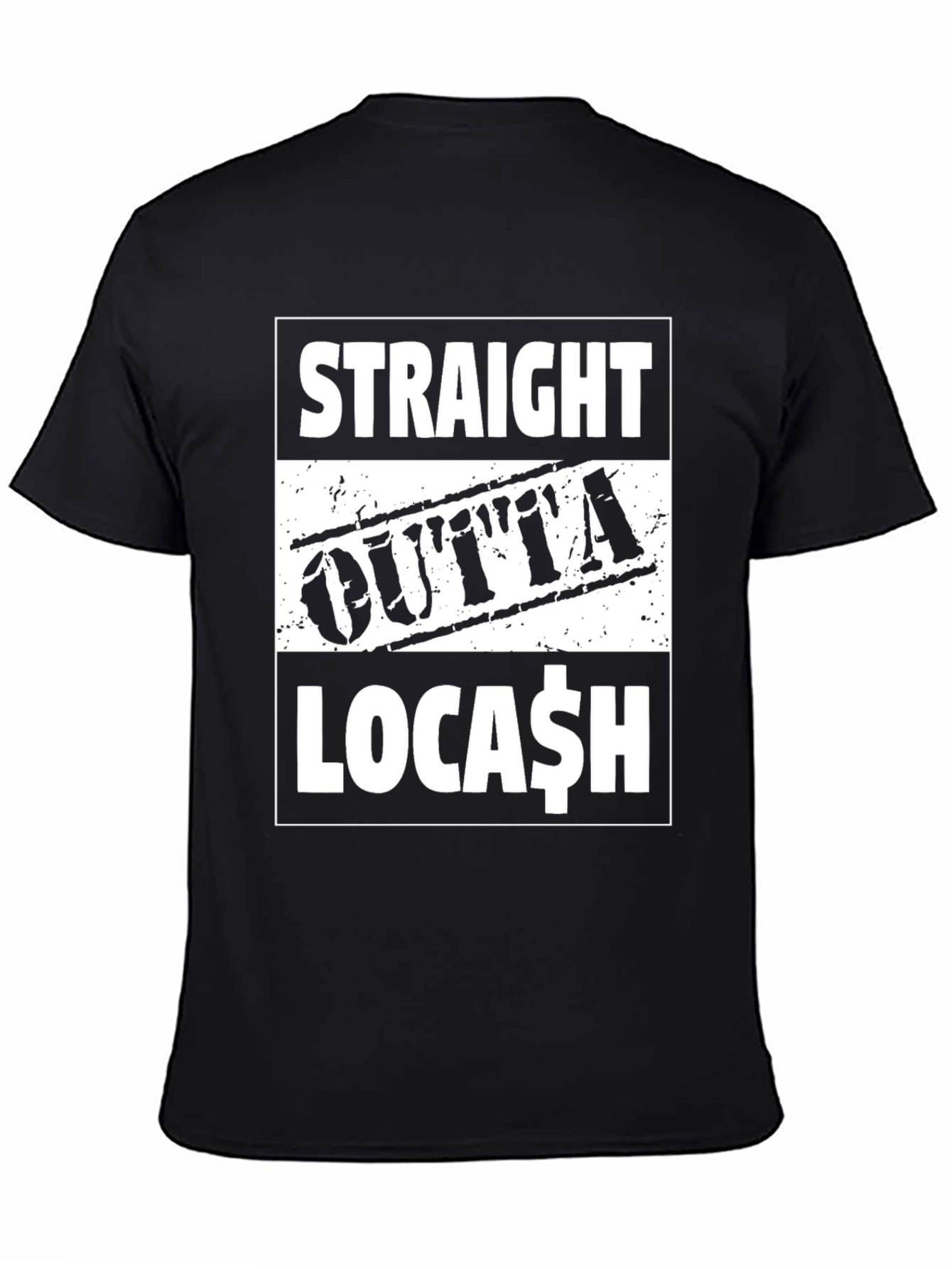 Straight Outta Locash Black Graphic Tee