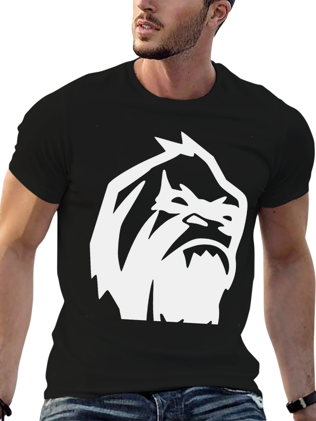 Bigfoot Graphic Tee - Black Cotton Blend