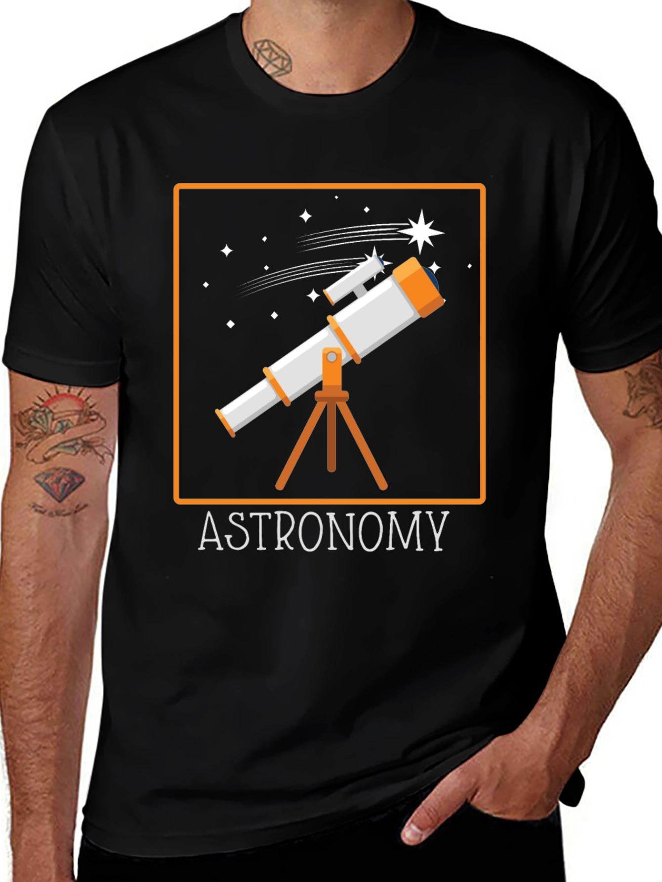 Astronomy Telescope Graphic T-Shirt