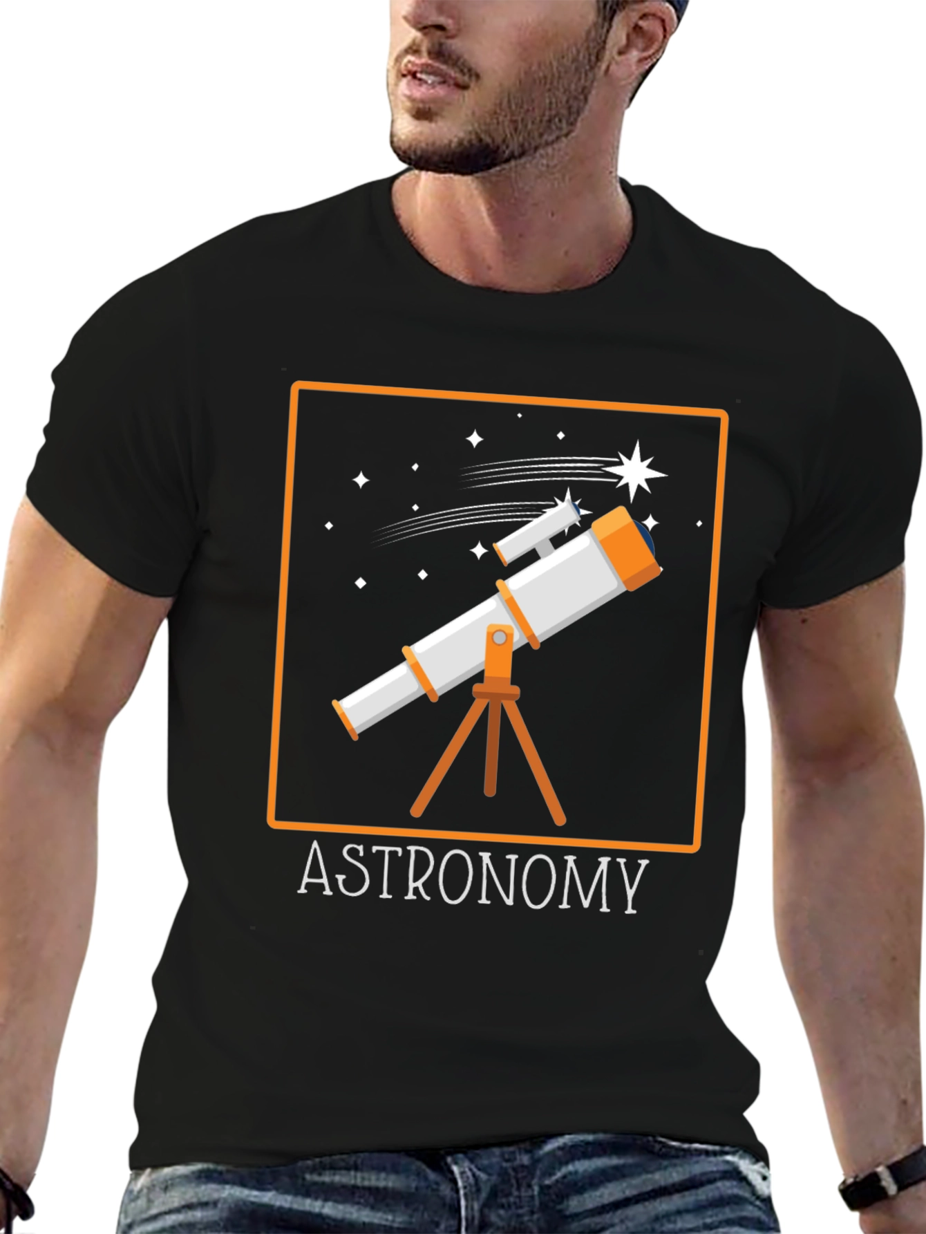 Astronomy Telescope Graphic T-Shirt