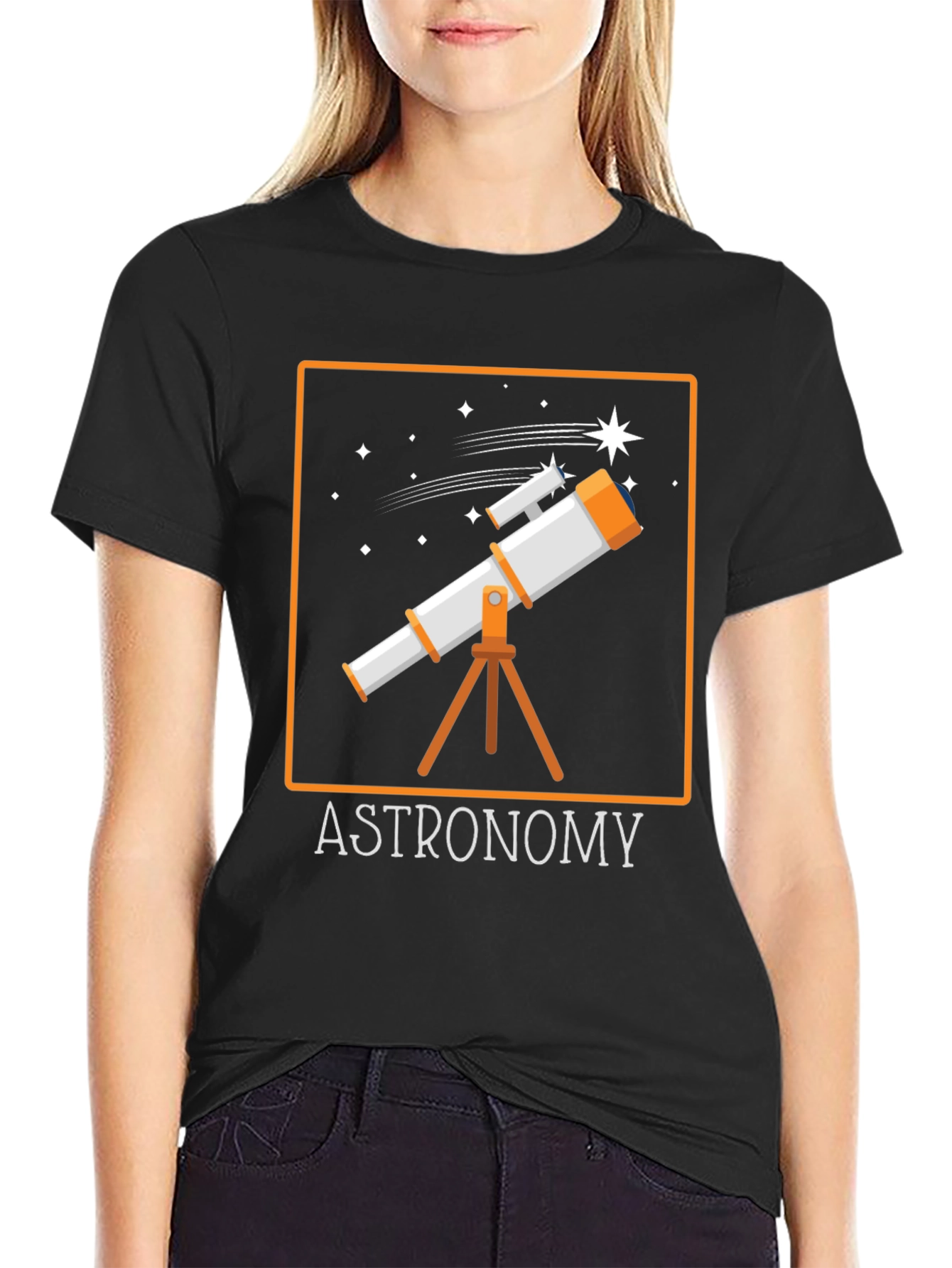 Astronomy Telescope Graphic T-Shirt