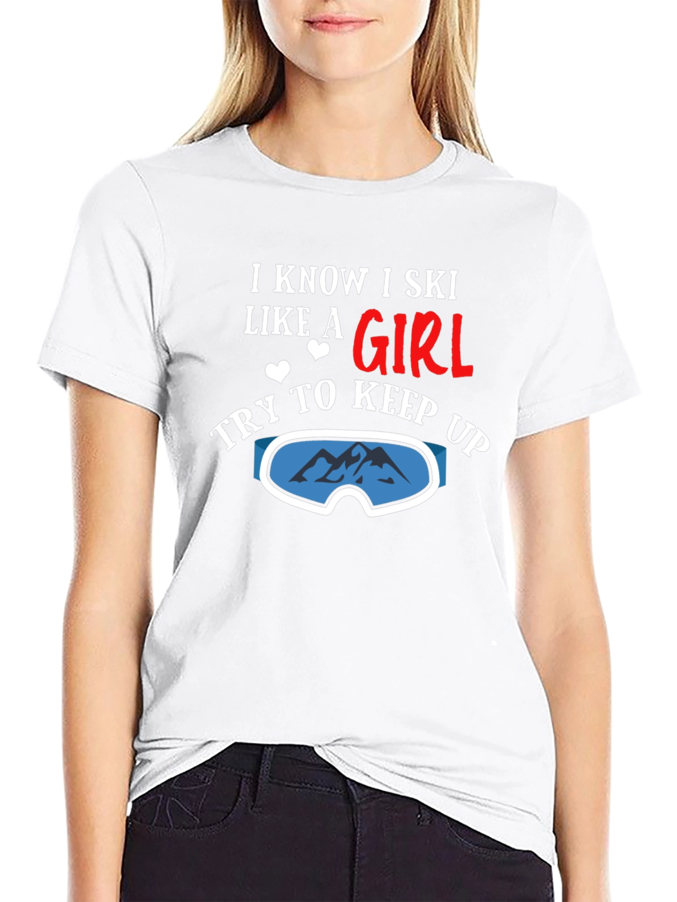 I Know I Ski Like a Girl T-Shirt