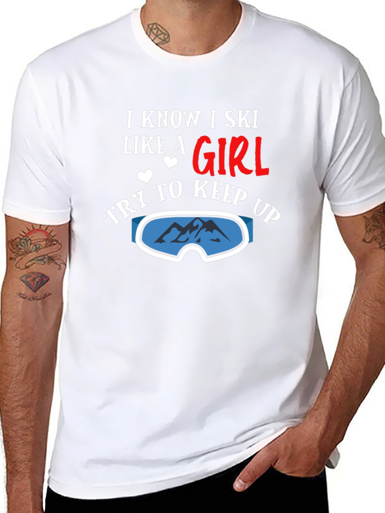 I Know I Ski Like a Girl T-Shirt