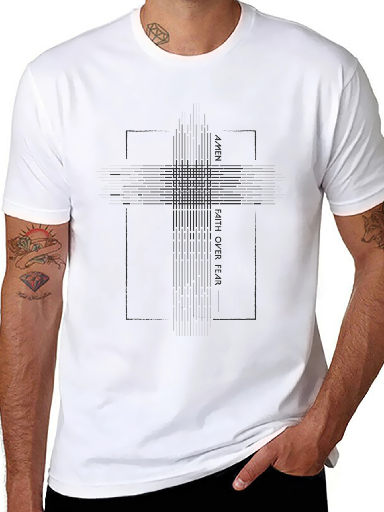 Faith Over Fear Graphic Tee - Christian T-Shirt