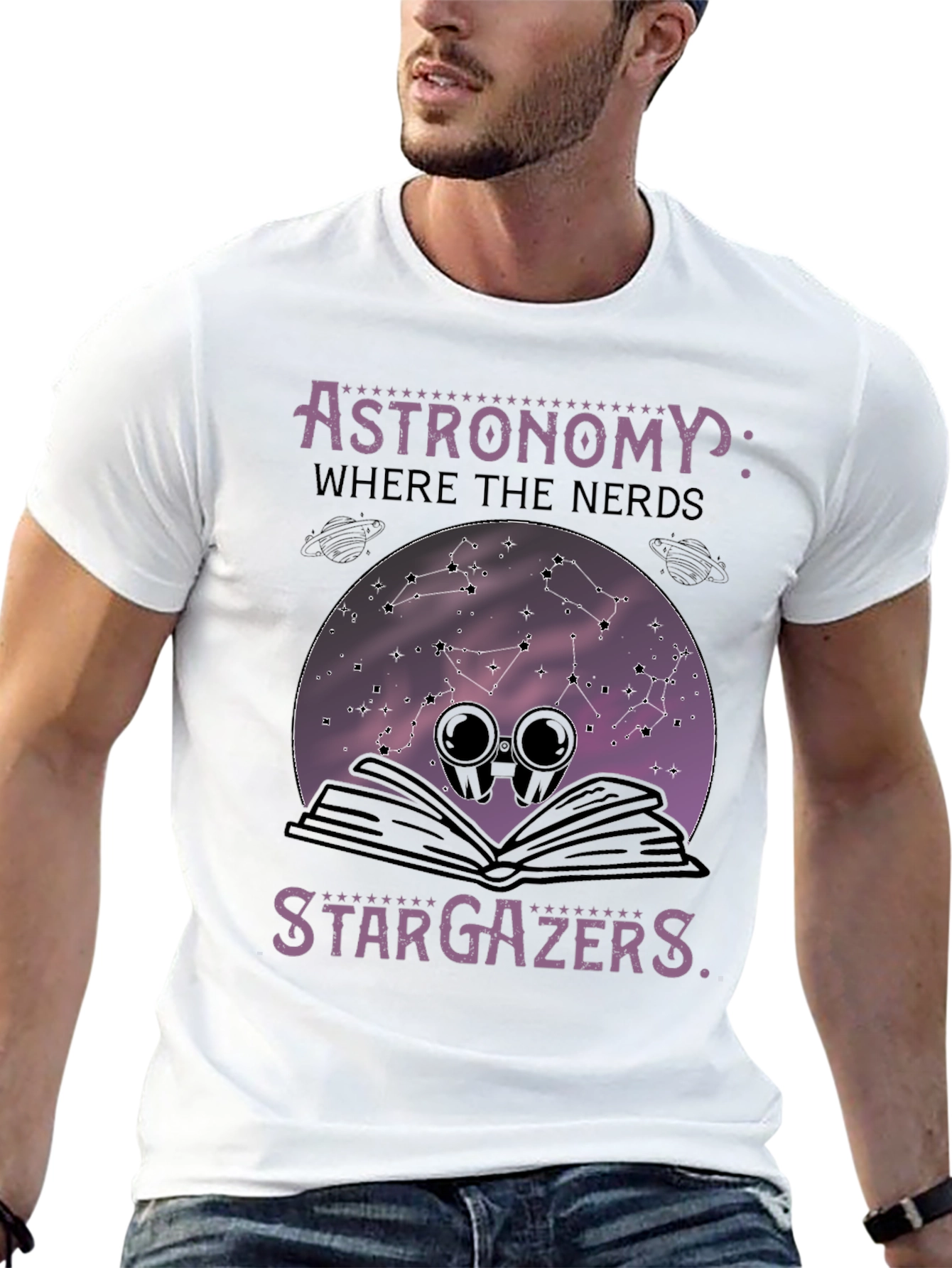 Astronomy Nerds Stargazers Graphic T-Shirt